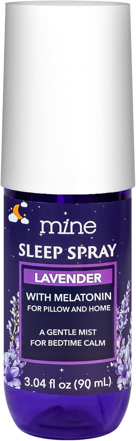 Lavender Sleep Spray with Melatonin – Relaxing Gifts for Teen Girls and Women – Natural Pillow Mist for Sleep, Calming Bed Spray for Adults, Gifts for Mom