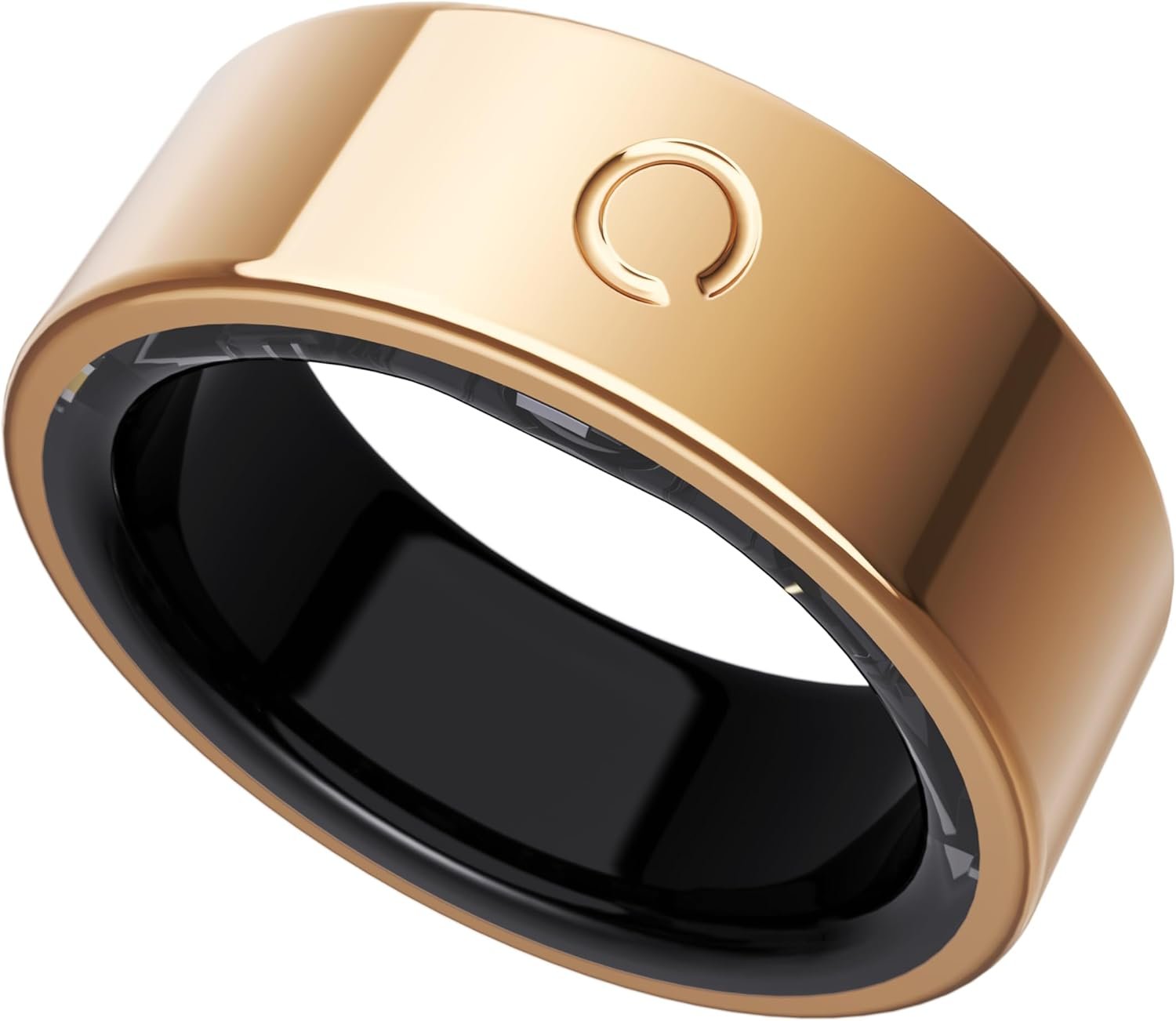 opove O Ring Smart Ring, Fitness Trackers Rings with Sleep/Stress/Heart Rate/Women’s Health Monitoring, Comfortable Wearing, Up to 7 Days Using, Fitness Ring for Android & iOS, Rose Gold-Size8