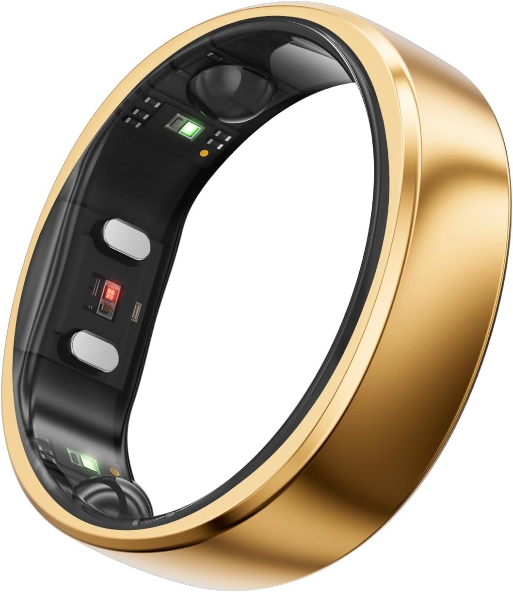 RingConn Gen 2, World’s First Smart Ring with Sleep Apnea Monitoring, No APP Subscription, 12-Day Battery Life, Stress/Heart Rate/Women’s Health Tracker, Android & iOS Compatible (Rose Gold, Size 7)