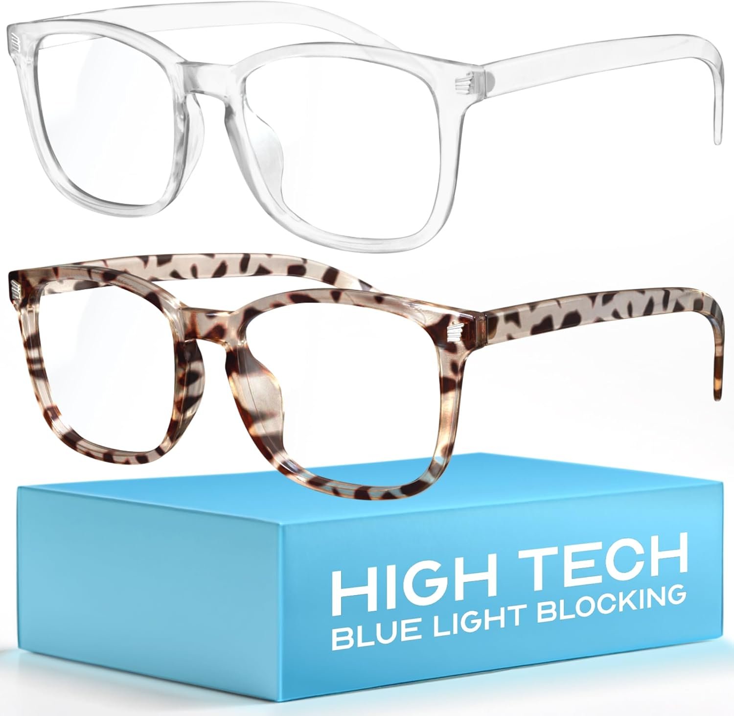 livho High Tech Blue Light Glasses – Advanced Blue Light Blocking Computer Glasses – Screen Fatigue & UV Protection