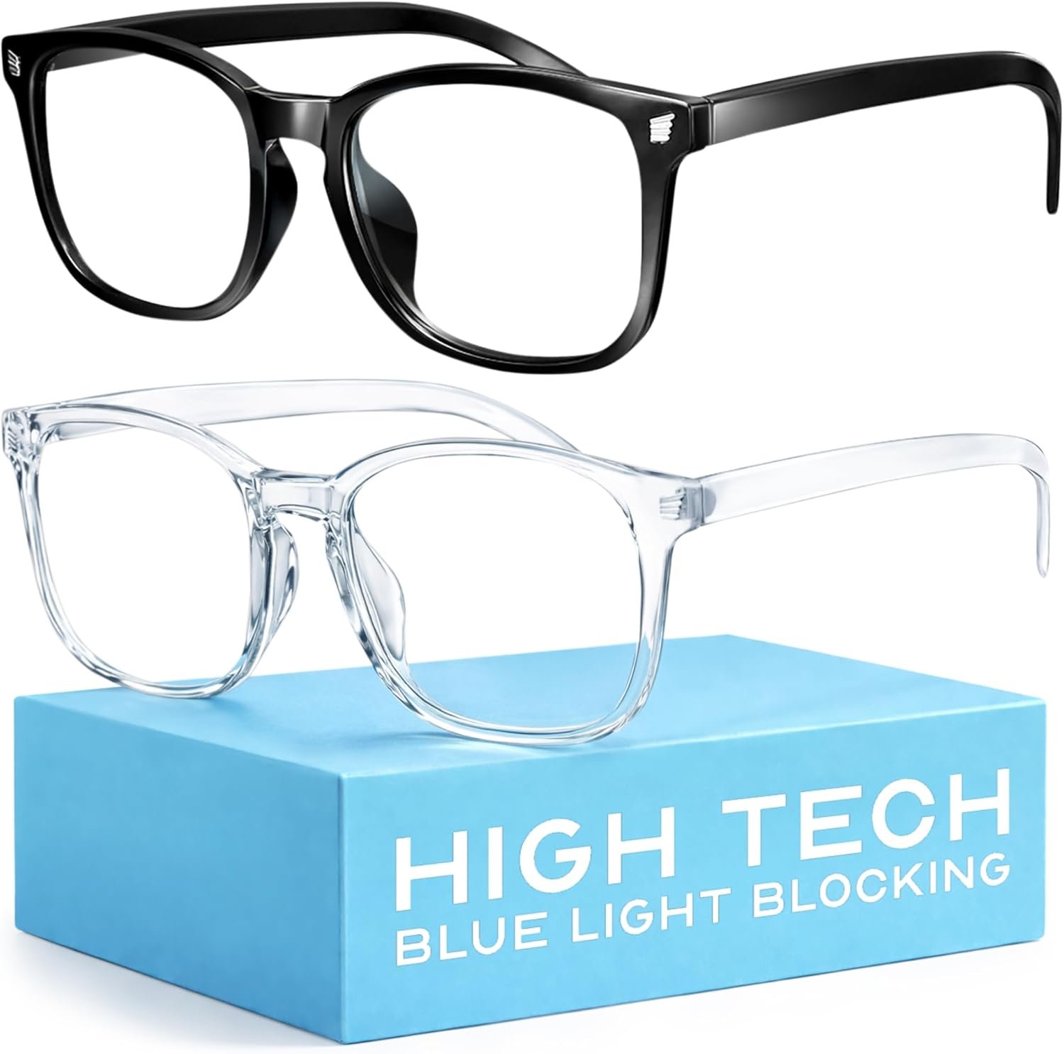 livho High Tech Blue Light Glasses – Advanced Blue Light Blocking Computer Glasses – Screen Fatigue & UV Protection