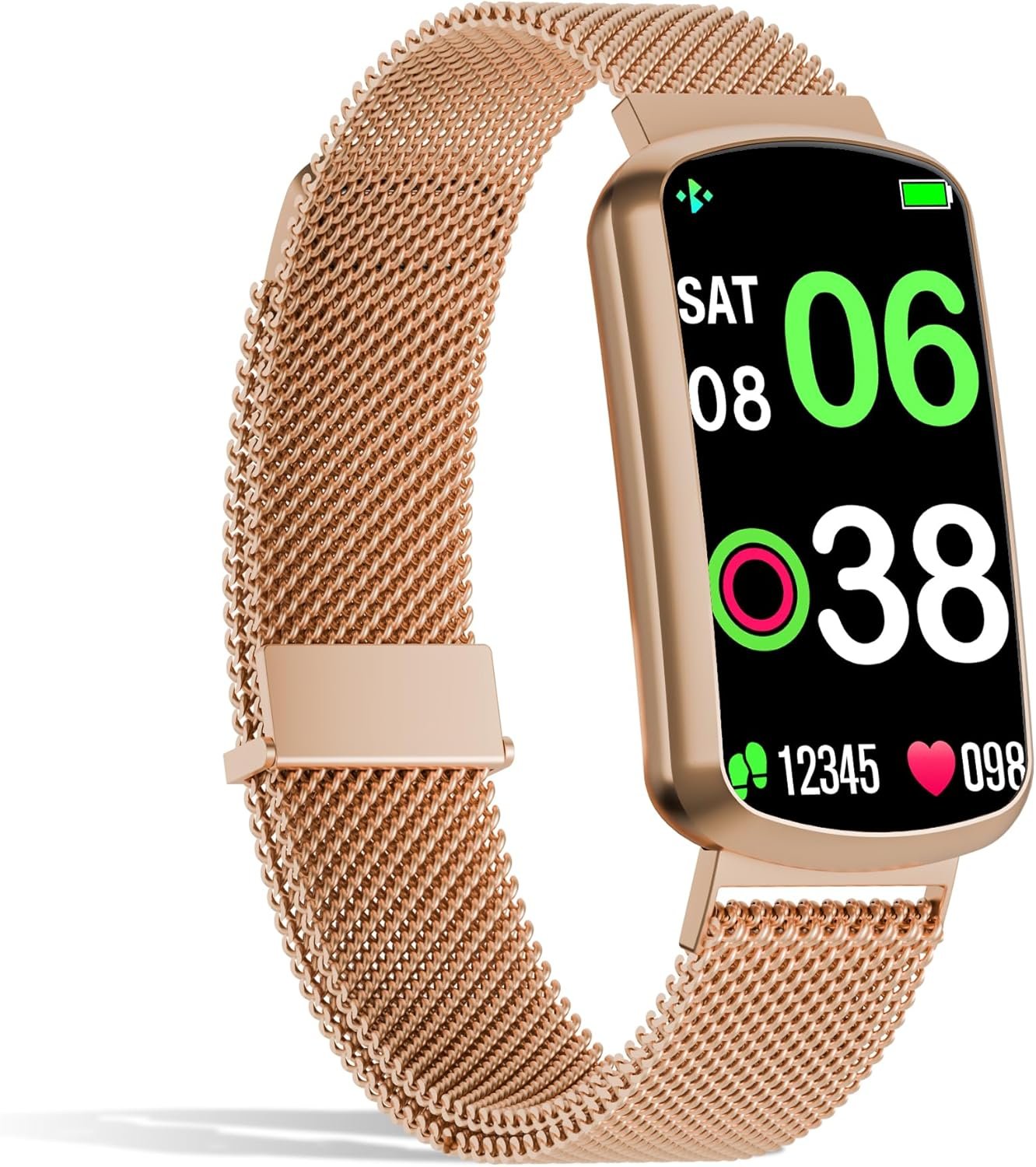 Health Fitness Tracker, Smart Watch with 24/7 Heart Rate, Activity Tracker with Blood Pressure and Blood Oxy-gen Monitor, 120 Sport Mode Waterproof Sleep Tracker for Women Men