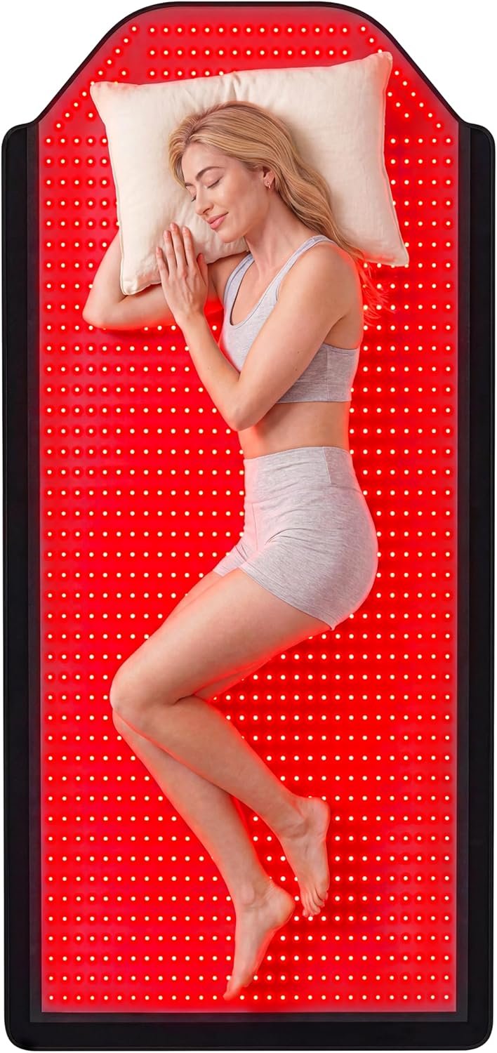 Red Light Therapy Mat Full Body,73″x33”Red Light Therapy Blanket with 1395 LEDs,660nm & 850nm Dual Wavelength for Full Body Joint Muscle Pain Relief & Sleep Improvement