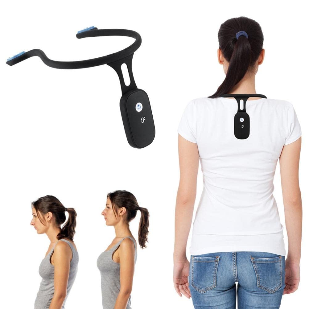 JTLB Smart Neck Posture Corrector – Rechargeable Silicone Automatic Induction Posture Trainer, Invisible Wear for Adults & Kids, Upper Back Support for Office Work & Study