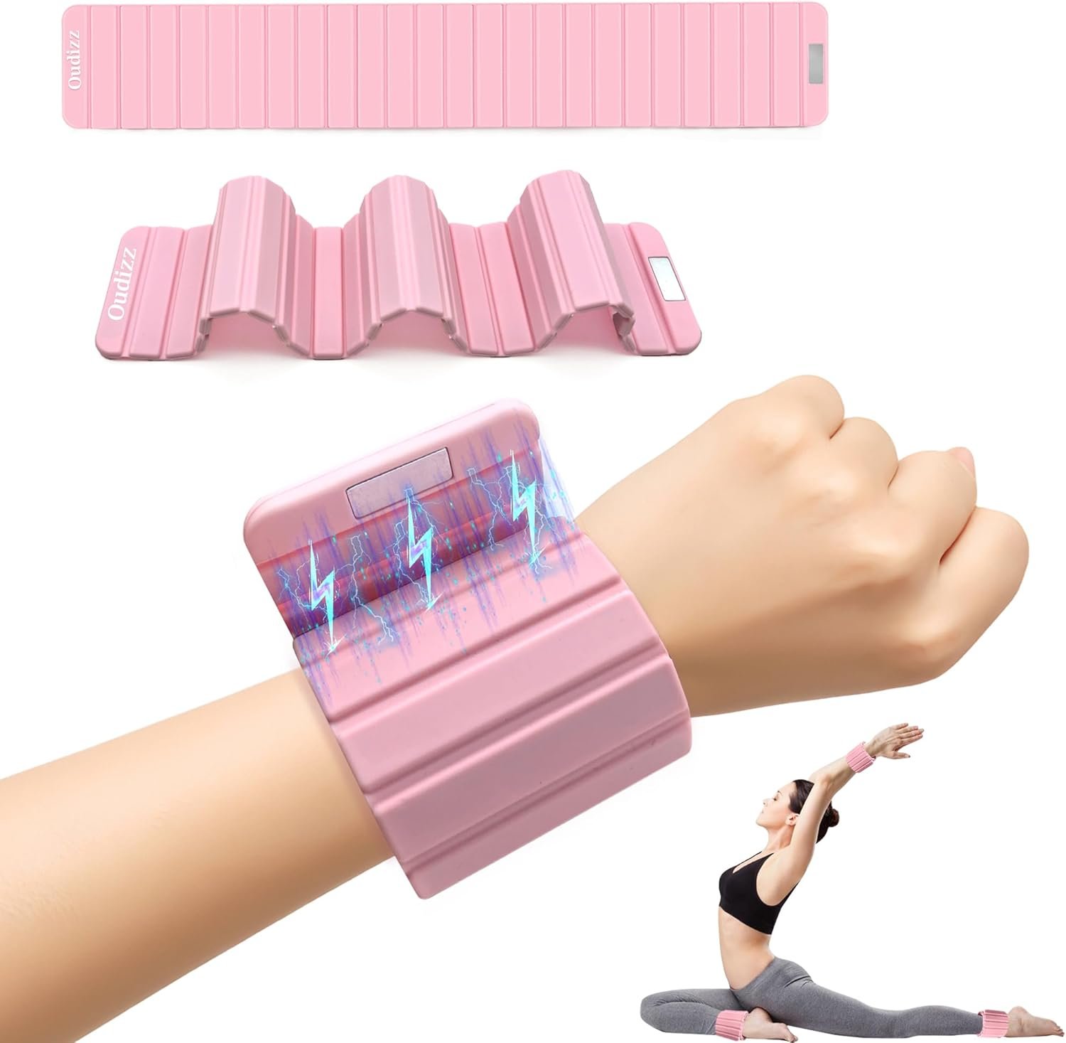 Wrist Weights,Ankle Weights for Women Men,Adjustable Magnetic Silicone Weights Training Intensity for Home Gym Workout,Running,Yoga,Exercise,Strength Training,Set of 2 (1.1LB Each)