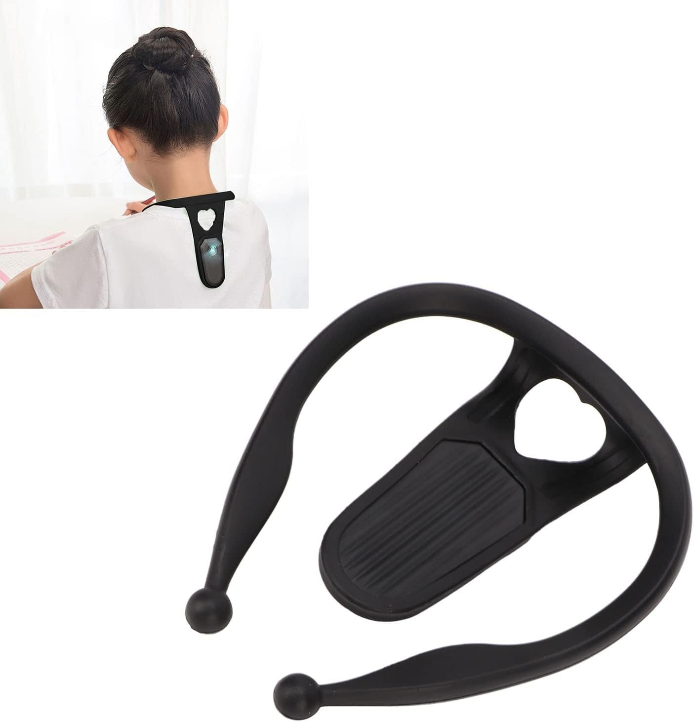 Straight Posture Corrector Trainer for Student, Improve Your Posture in Just 24 Days, Upper Back Brace Smart Straightener Study Homework Support for Shoulder and Back (Black)