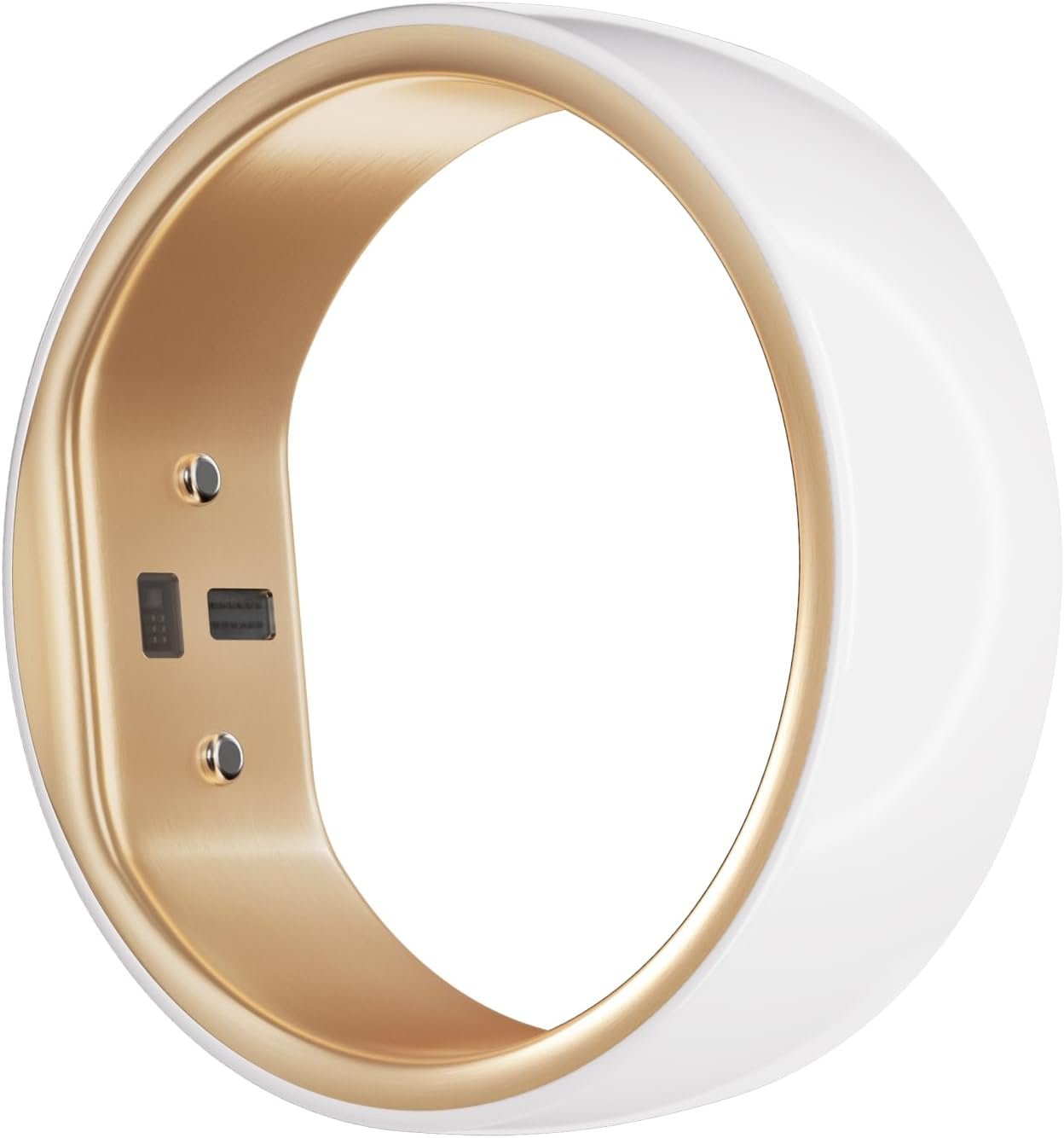 femometer Smart Ring Gen2 Ceramic | Sleep, Heart Rate & Cycle Monitoring with Free Subscription | Women’s Health & Fertility Tracker with BBT Technology | Size Before You Buy – Size 8