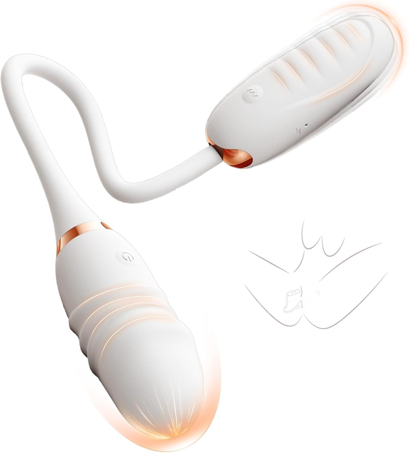 Handheld Vibrating Massager – Clitioral Relaxes Muscles Tool Viboatoars Toy Couples Clitioral Sucker High Frequency Silent Personal Massage Adult Tools Relaxation Portable PO1W02 (White)