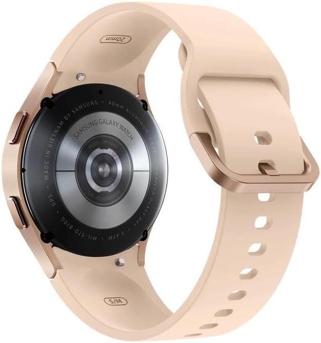 Samsung Galaxy Watch 4 40mm R865 Smartwatch Bluetooth WiFi + LTE with ECG Monitor Tracker for Health Fitness Running Sleep Cycles GPS Fall Detection – (Pink Gold) (Renewed)