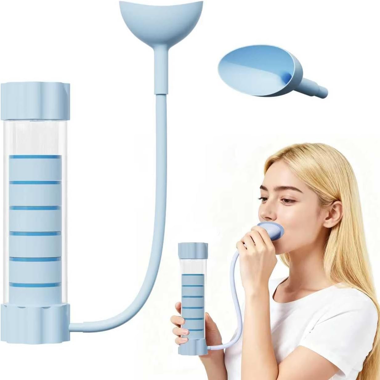 Load Bearing Breathing Training Device, Used for Abdominal Breathing Training of The Heart and Lungs, Using Breathing Dumbbells to Strengthen The core Muscle Group of The Whole Body