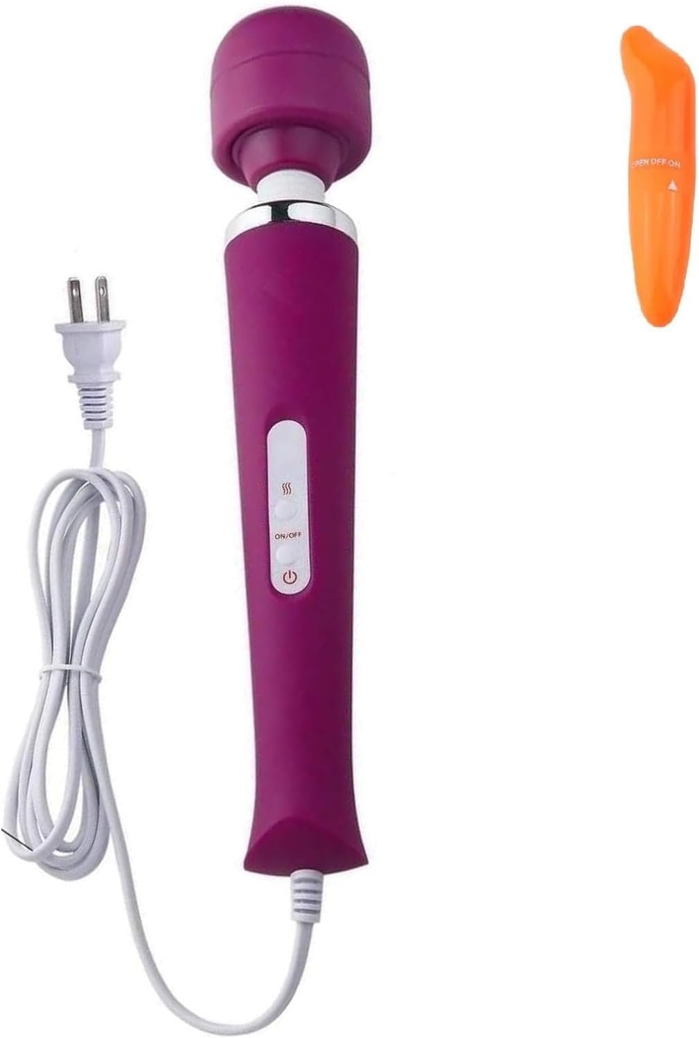 Handheld Tools Power Electric Foot Neck Back Hand Leg Arm Muscle Aches for Women Men Massage Therapy Pain Relief Deep Tissue Toy (Purple Big and Orange Small Massager)