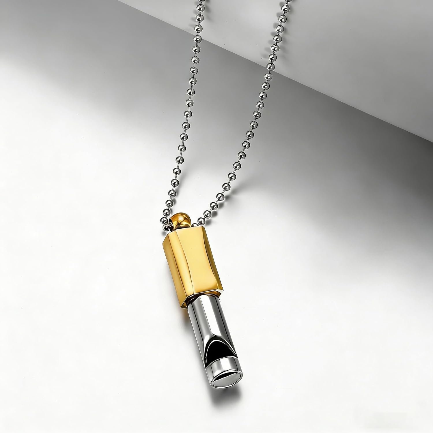 Breathing Necklace for Stress Relief, Frequency Anxiety Necklace and Sound Healing Vibrator Necklace, Mindfulness Meditating Whistle for Inner Peace, Adjustable Breathwork Tool for Relaxation