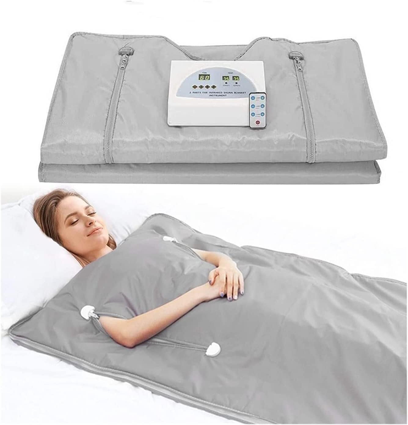 Sauna Blanket Heated Sauna Blanket Slimming 2 Zone Professional Digital Sauna Blanket Women’s Weight Loss Slimming, Weight Loss