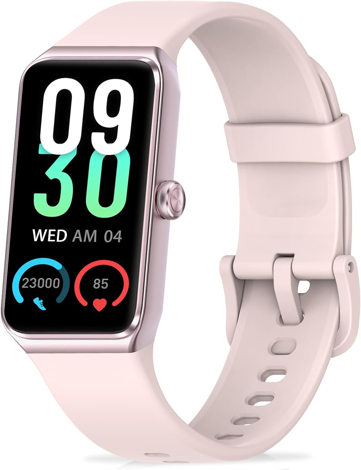 Fitness Tracker, Step Counter with 24/7 Heart Rate, Blood Oxygen Blood Pressure Sleep Monitor, 100+ Sports Modes Smart Watch, Activity Pedometer for Women Men