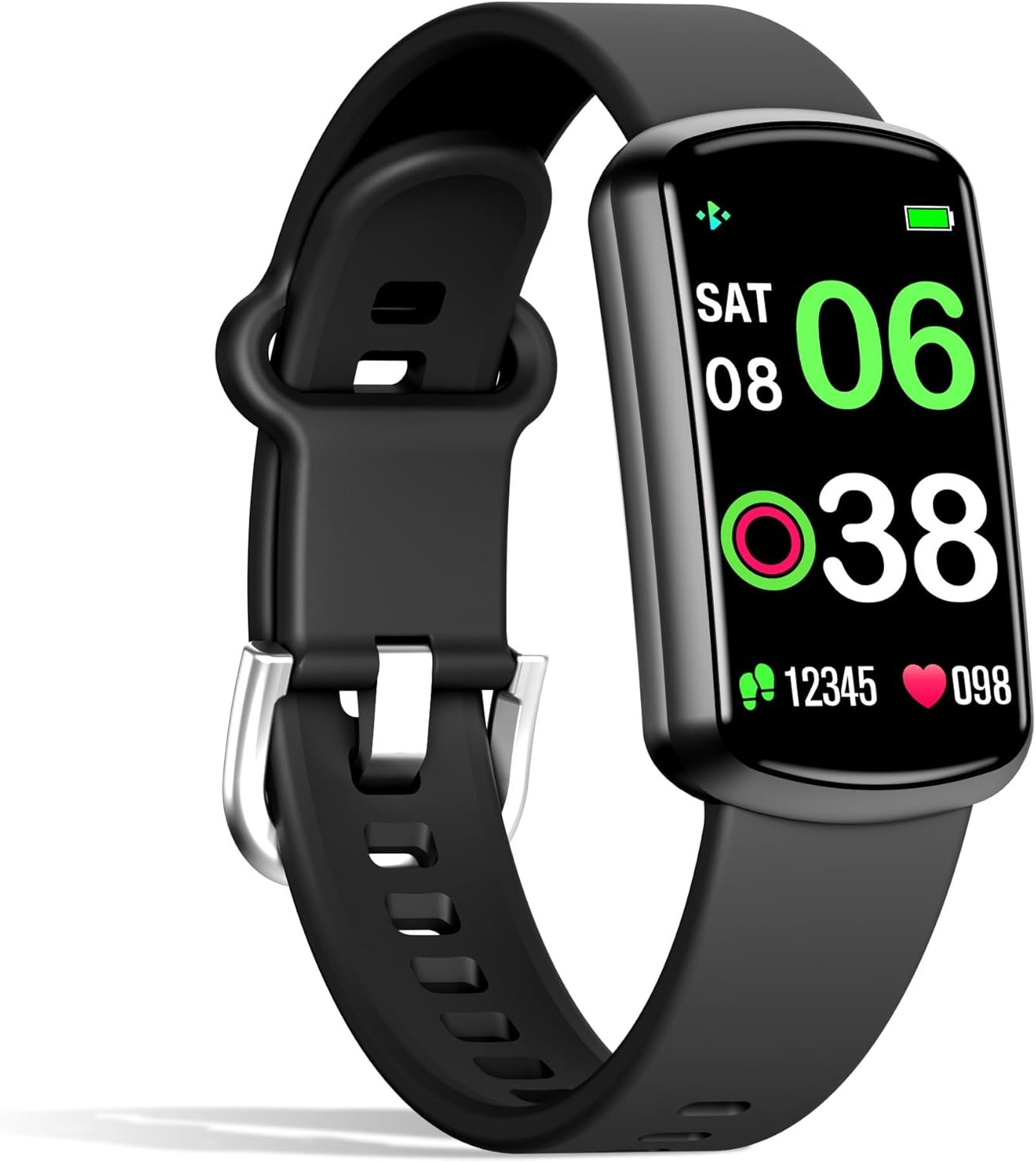 Health Fitness Tracker, Smart Watch with 24/7 Heart Rate, Activity Tracker with Blood Pressure and Blood Oxy-gen Monitor, 120 Sport Mode Waterproof Sleep Tracker for Women Men