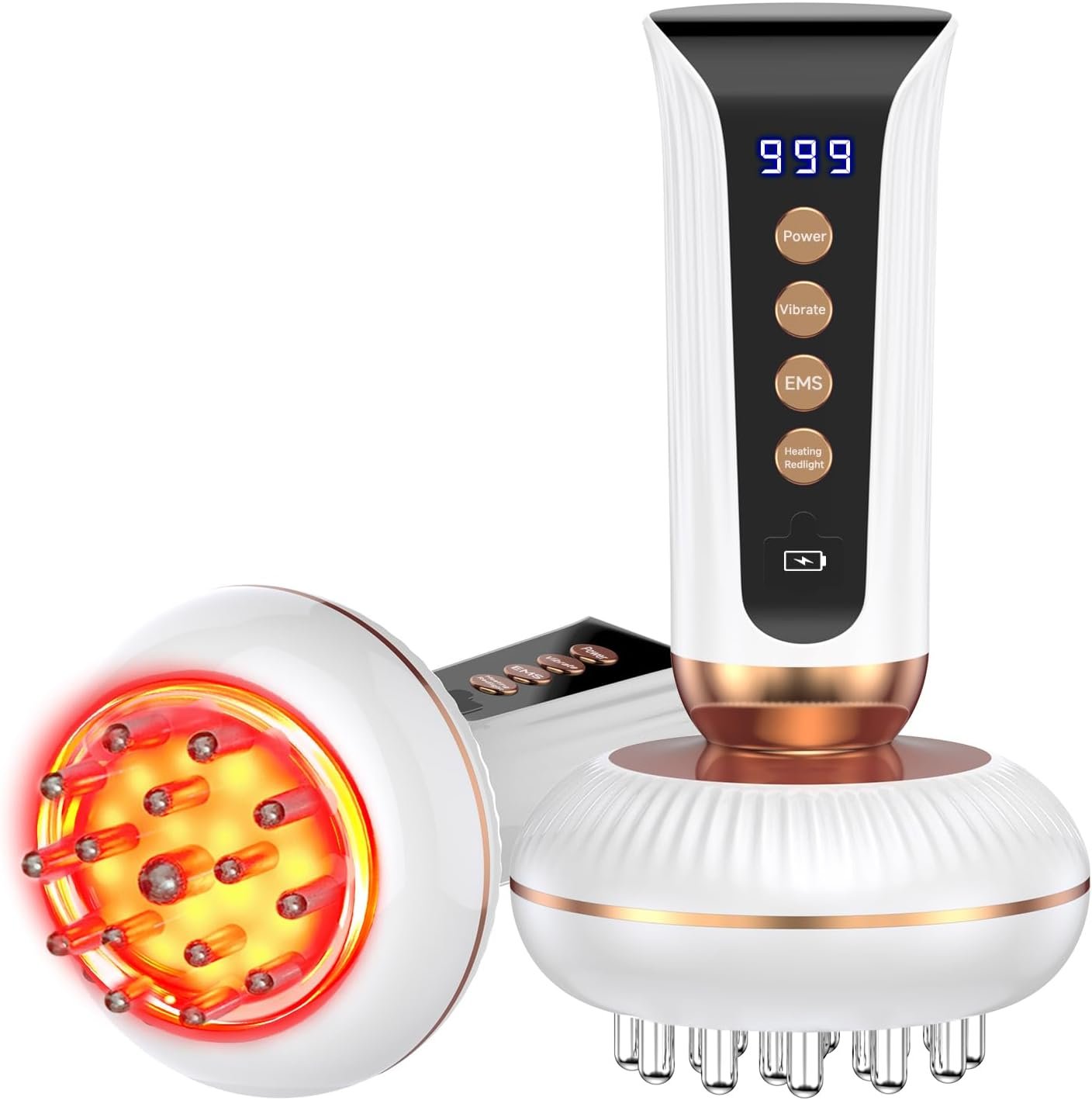 4-in-1 Body Sculpting Machine – Lymphatic Drainage Massager – Anit Cellulite Massage Tool Help Reduce Stretch Marks & Cellulite & Fat, Pain Relife Devices for Body (Belly, Legs, Arms, Butt, Low Back)
