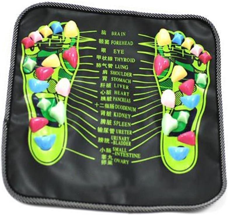 rosenice Foot Massage Pad Acupressure Reflexology Mat Stone Design 13.38 Inch Foot Leg Pain Reliever Walk Massager for Circulation and Relaxation