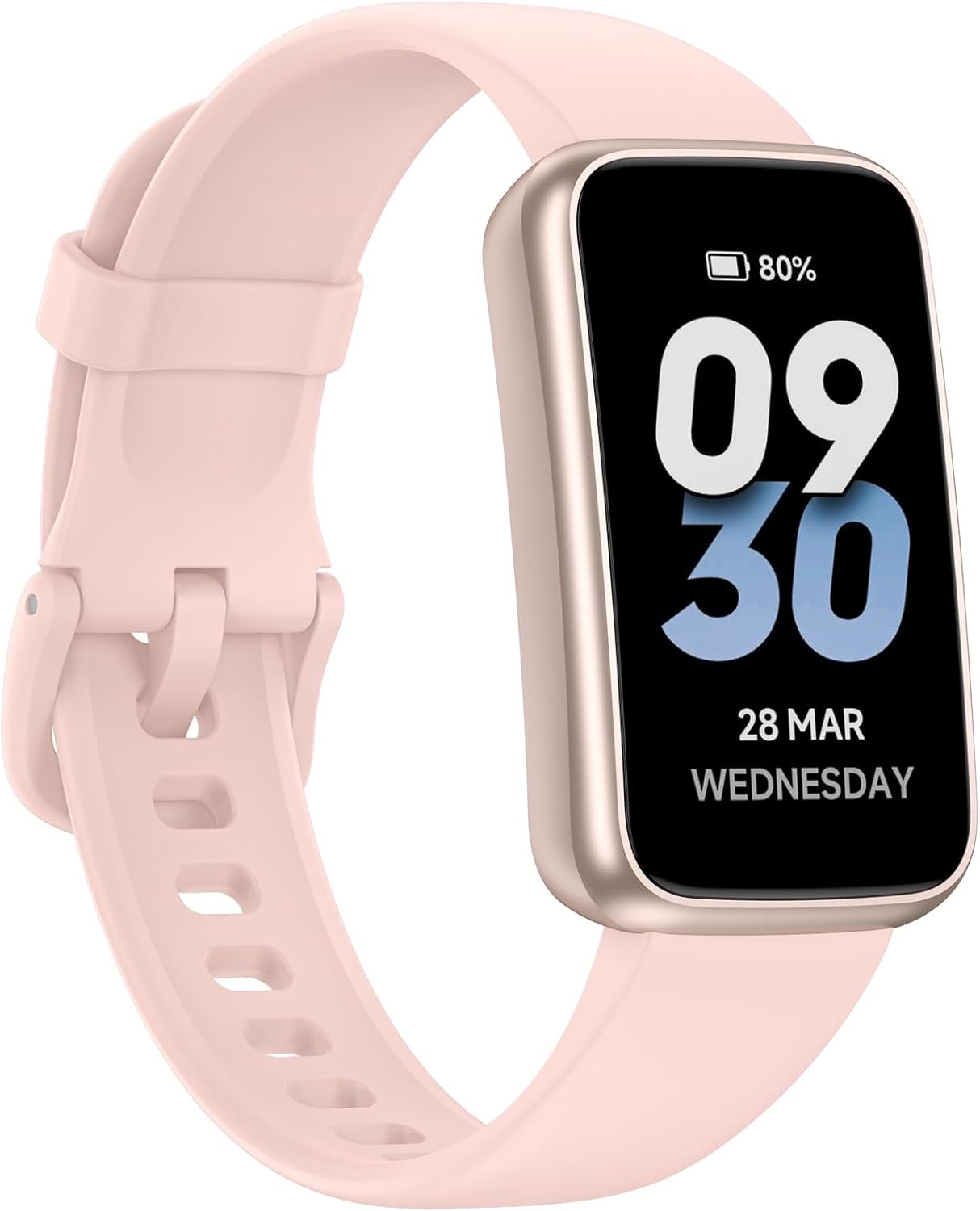 Long Battery Pedometer Watch 14 Days Battery Life, Slim Design No App/Phone Required Fitness Tracker, 50 Meters Waterproof Smart Watch, Heart Rate & Blood Oxygen Monitor Step Counter for Men Women