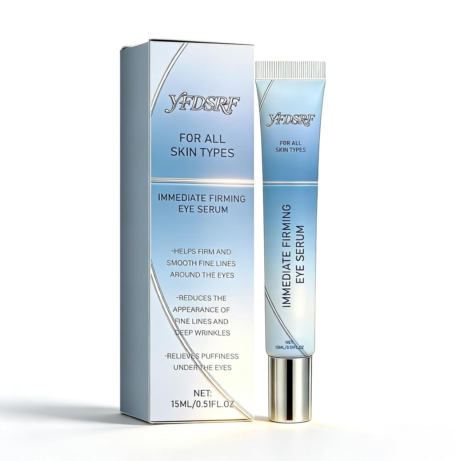 Rapid Reduction Eye Serum – Instantly Reduces Under-Eye Bags, Wrinkles & Dark Circles, Anti-Aging Treatment for Fine Lines and Crow’s Feet, Full Size Tube (1)