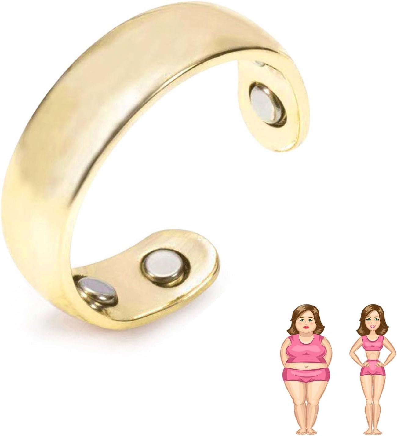 Vayro Ring, Original Mgntc Wellness Ring for Women and Men Stainless Steel Open Lightweight and Water-Resistant Rings