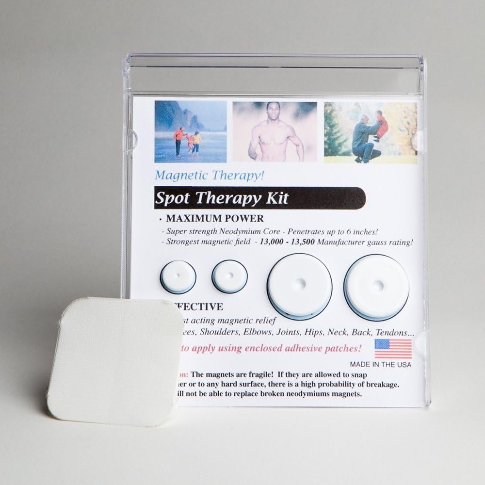 ProMagnet Magnetic Therapy Spot Magnets Over 13,000 Gauss – Contains 4 Powerful Magnets. Made in USA for Over 28 Years.