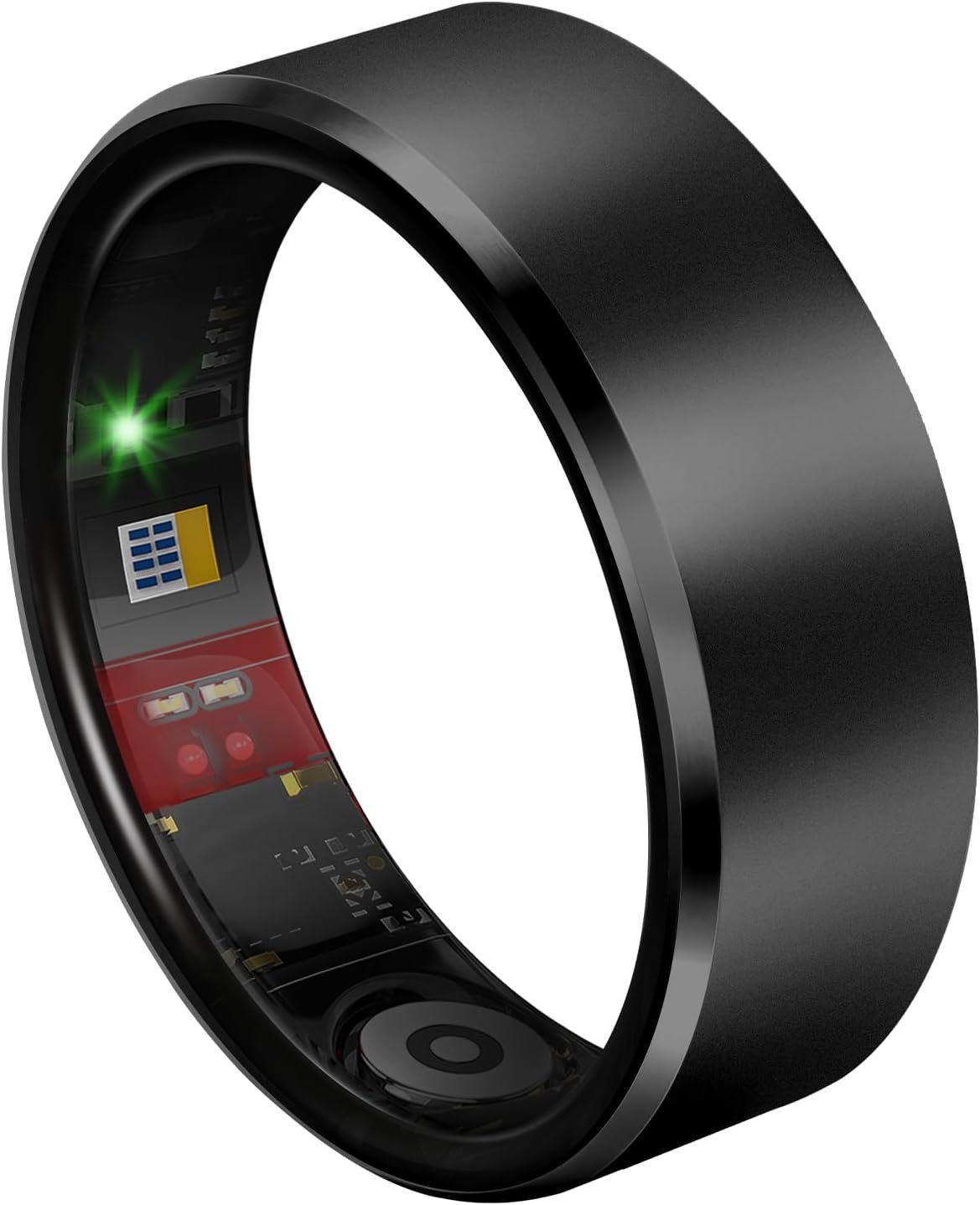 Smart Health Ring 2.0 for Women Men, Slim Scratch & Fingerprint Resistant Design, Efficient Chip Fitness Tracker, Monitors Heart, Graphite 11
