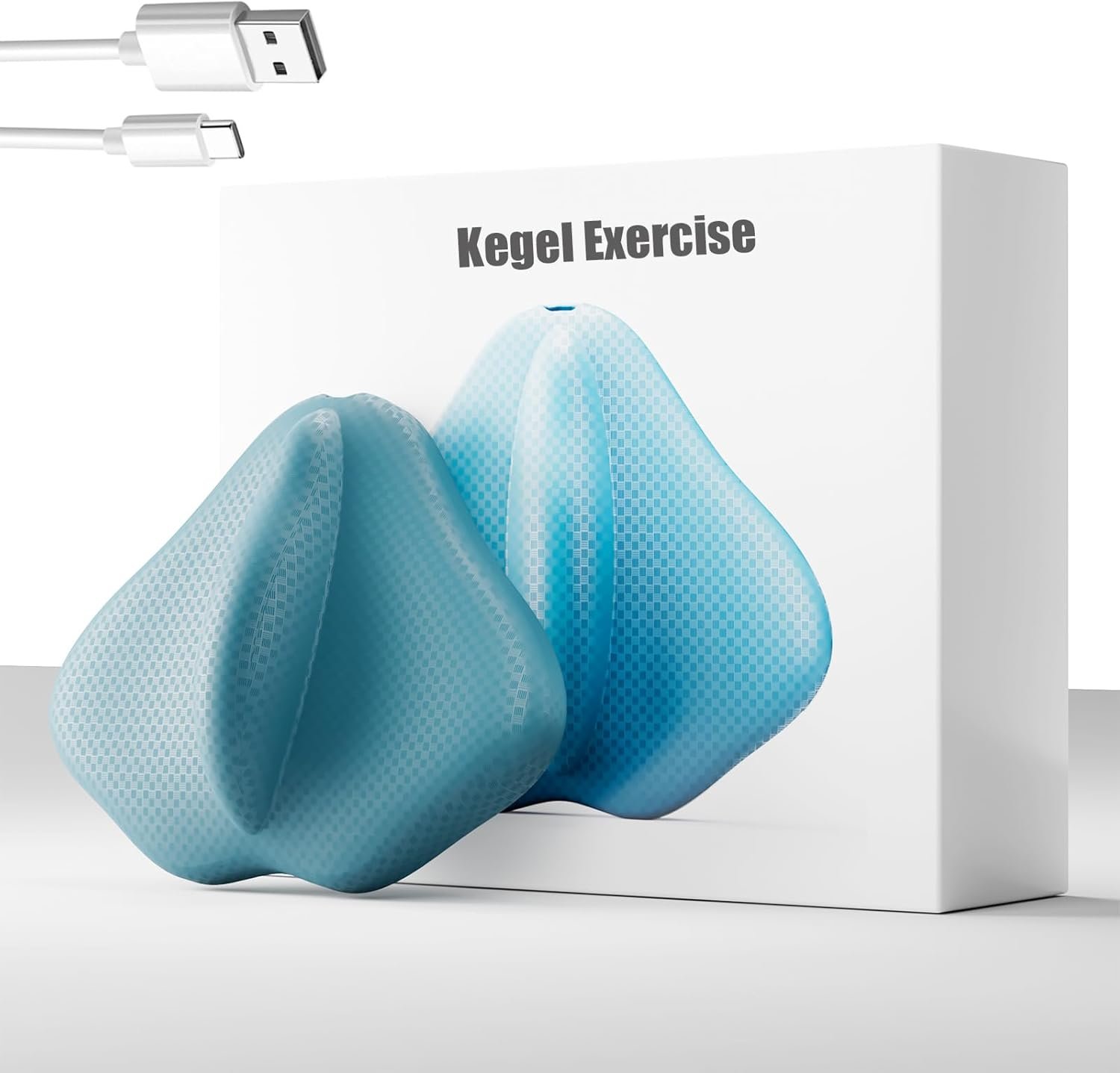 Kegel Exerciser for Men, Sit-On-Top Kegel Exerciser, Used for Bladder Support Tightening and Strengthening Muscle Control Training, Endurance Muscle Recovery, and Hips, Leg Relaxation Training（Blue）