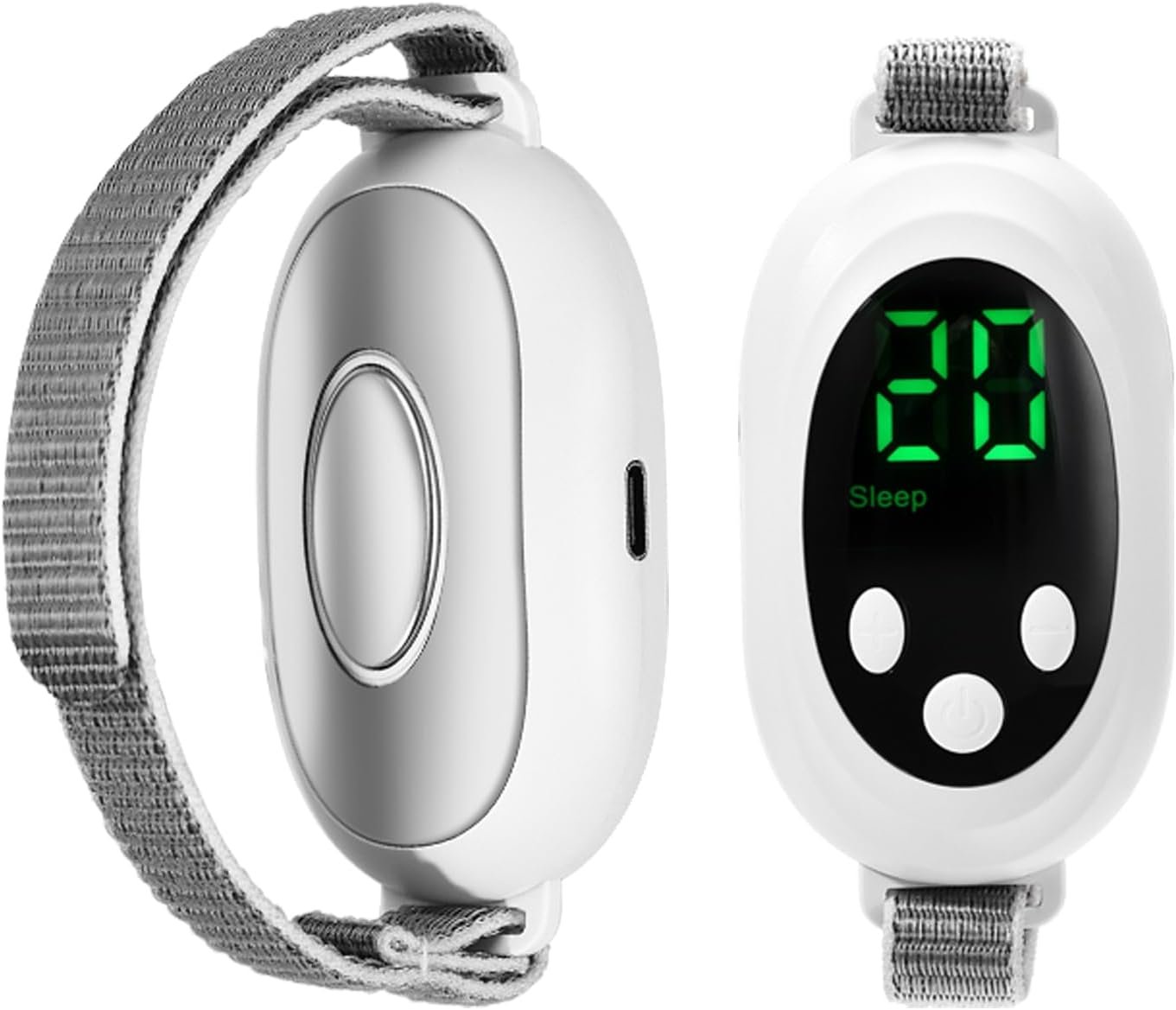 Anxiety Relief Device – Handheld Sleep Aid with Low-Frequency Pulse, Portable Microcurrent Therapy for Insomnia & Stress Relief, USB Rechargeable (White, 1Pcs)