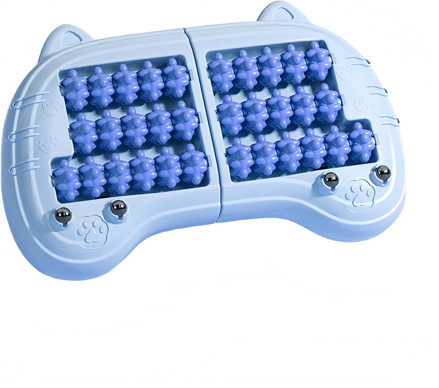 Foot Roller Massager for Plantar Fasciitis Relief, Large Size, Eases Foot Pain & Cold Feet, Enhances Circulation, Portable, Split into Two, Full-Body Washable (Blue)
