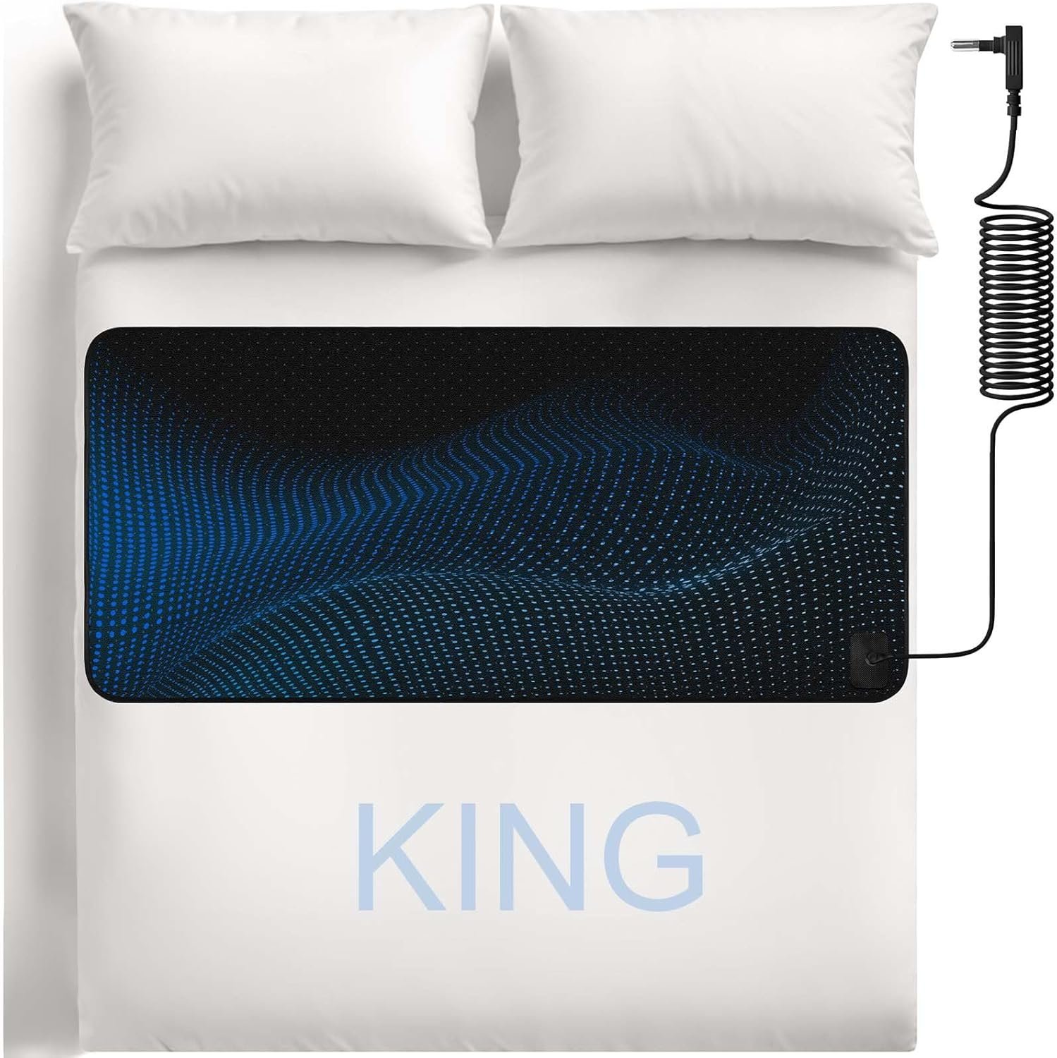 Grounding Mat for Bed PU Grounding Pad with Cord Mattress Size Charcoal Color Grounding Mat King Size Lg1 STS Style