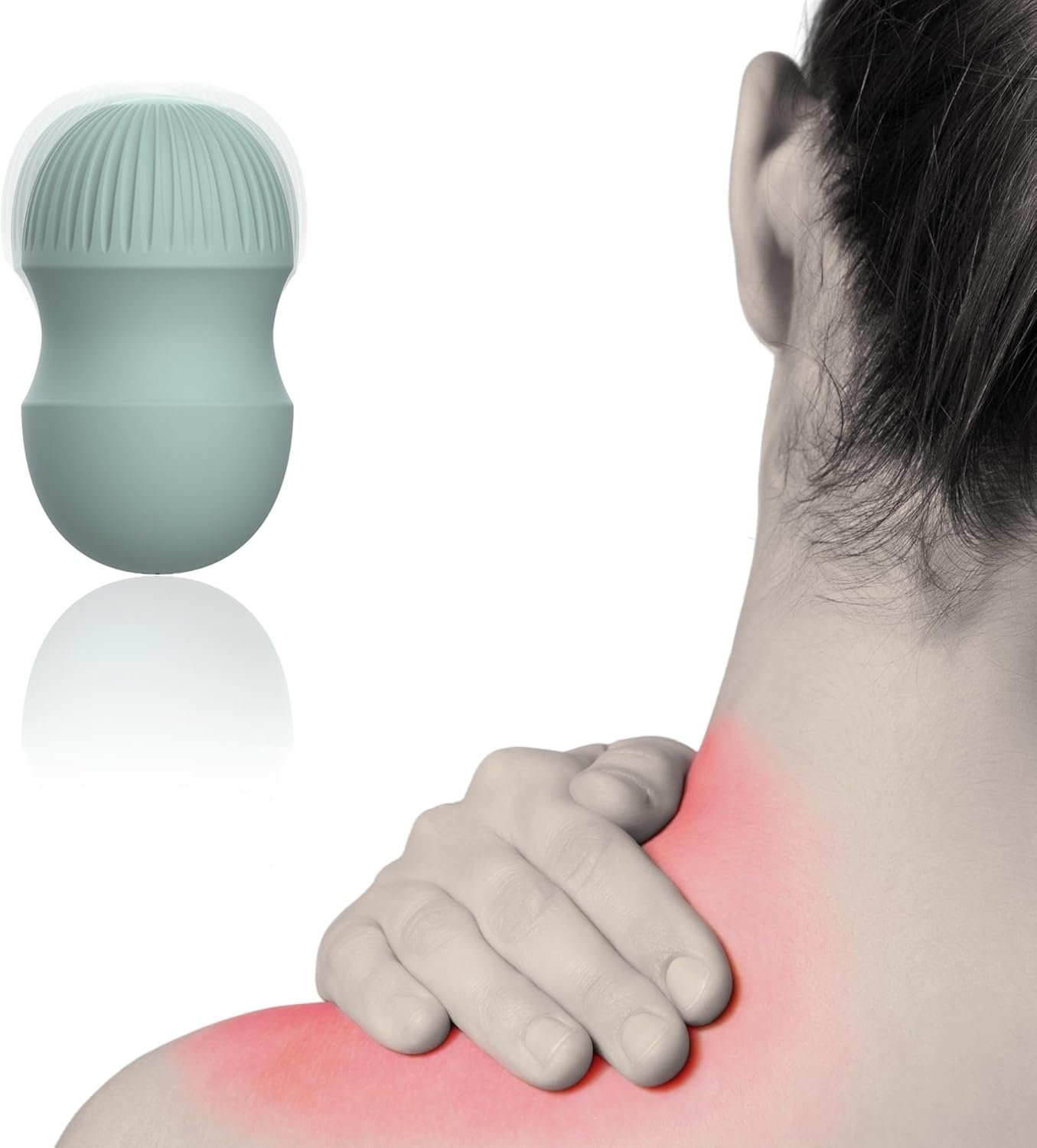 Electric Vibrating Massage Balls for Myofascial Release – Handheld Portable Massager, Trigger Point Therapy, Muscle Knots, and Yoga Therapy, Pain Relief & Muscle Shoulders, Neck, and Back Recovery.