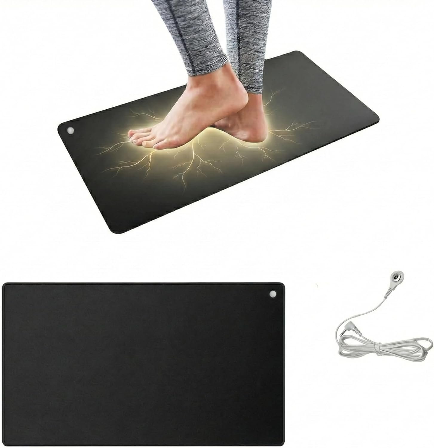 Grounding Mat, 23.6 * 15.7 inch – Reduce Anxiety & Stress, Earthing Mat for Better Sleep & Balance,Home, Office, Work