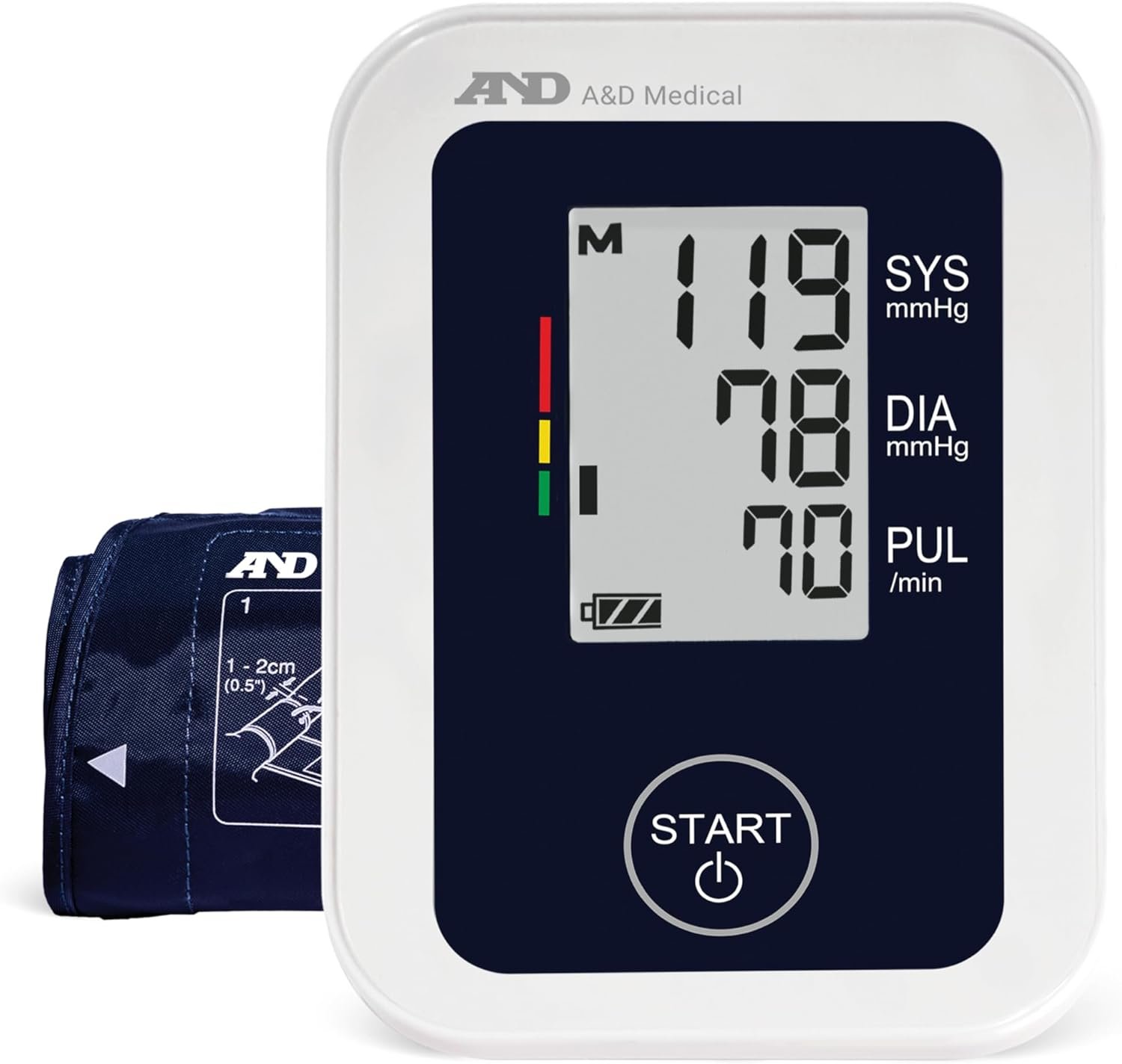 A&D Medical Blood Pressure Monitor for Home Use – UA-651SAC – Petite Upper Arm BP Machine – Small Cuff (6.3–9.4” / 16-24 cm) – Adults, Easy to Use, AC Adapter