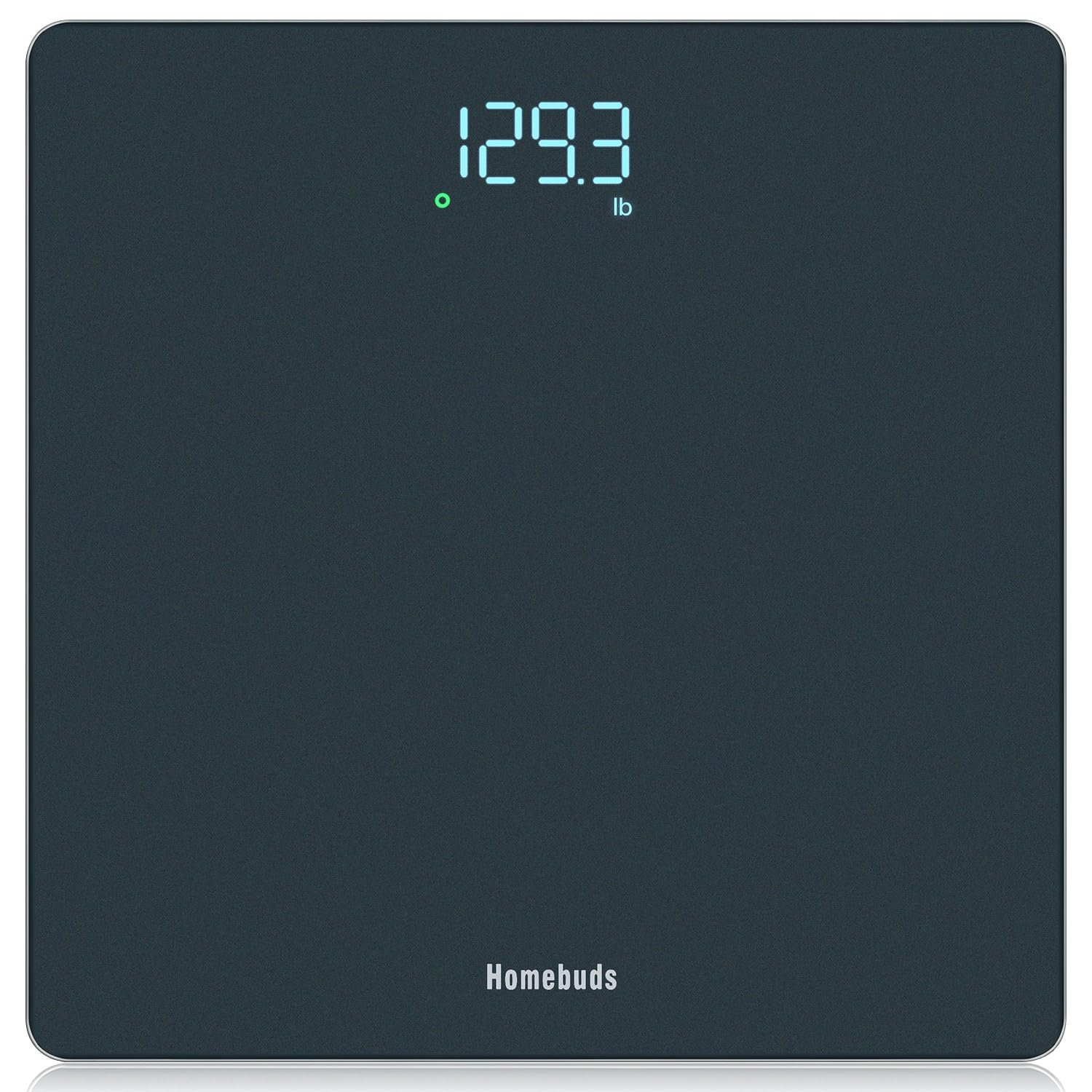 Homebuds Bathroom Scale for Body Weight, High Precision 0.1lb by Professional Factory Since 2001, Weight Scale LED Display and Step-On, 3*AAA Batteries Included, 400lb/182kg, Blue