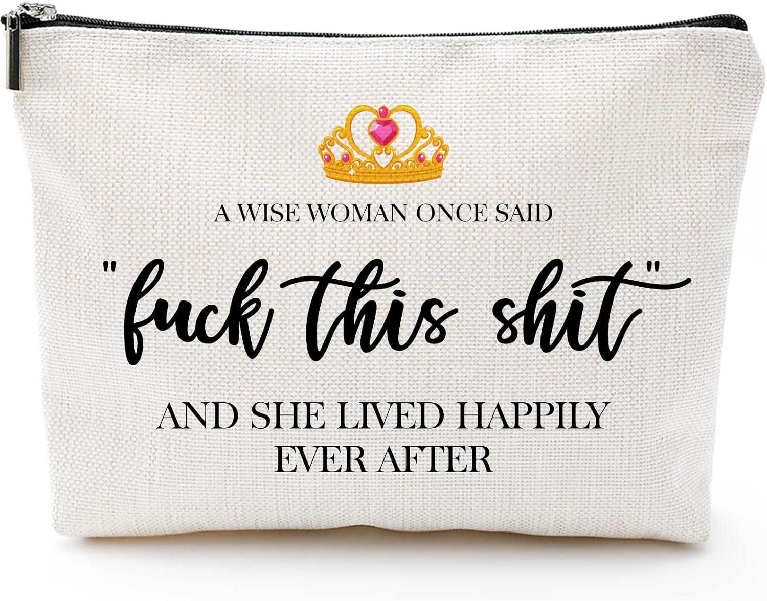 Funny Gifts for Women, Friends, Hostess Gift Ideas Strong women Retirement Cool Gifts for Coworkers Birthday Gift Ideas Gag Girls Weekend Fun Makeup Travel Bag Inspirational Cosmetic Bag