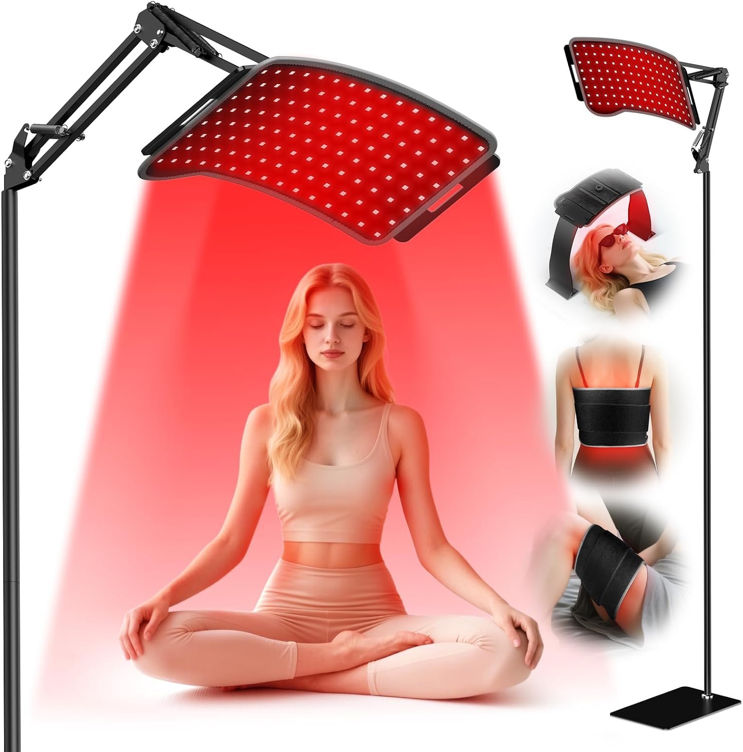 Red Light Therapy for Body – Infrared Lamp with Stand, 3-in-1 Use Versatile Light Therapy Device, 660nm Red Light & 850nm Near Infrared Light for Home Use, Ideal Gift for Women, Men