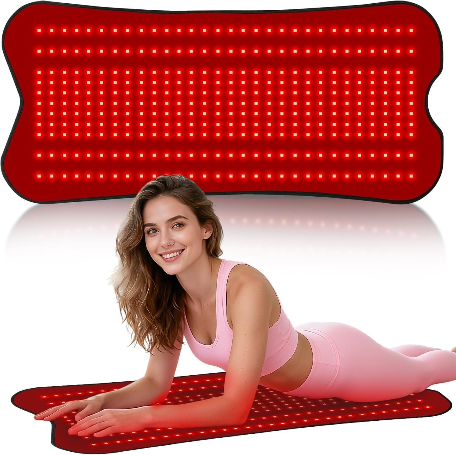 Upgrade Red Light Therapy for Body -31.5”*14.2” Red Lights Therapy Pad with 330 LEDs 660nm&850nm Infrared Light Therapy Mat, Chirstmas Birthday Festival Gift for Women Men Father Mother Lover