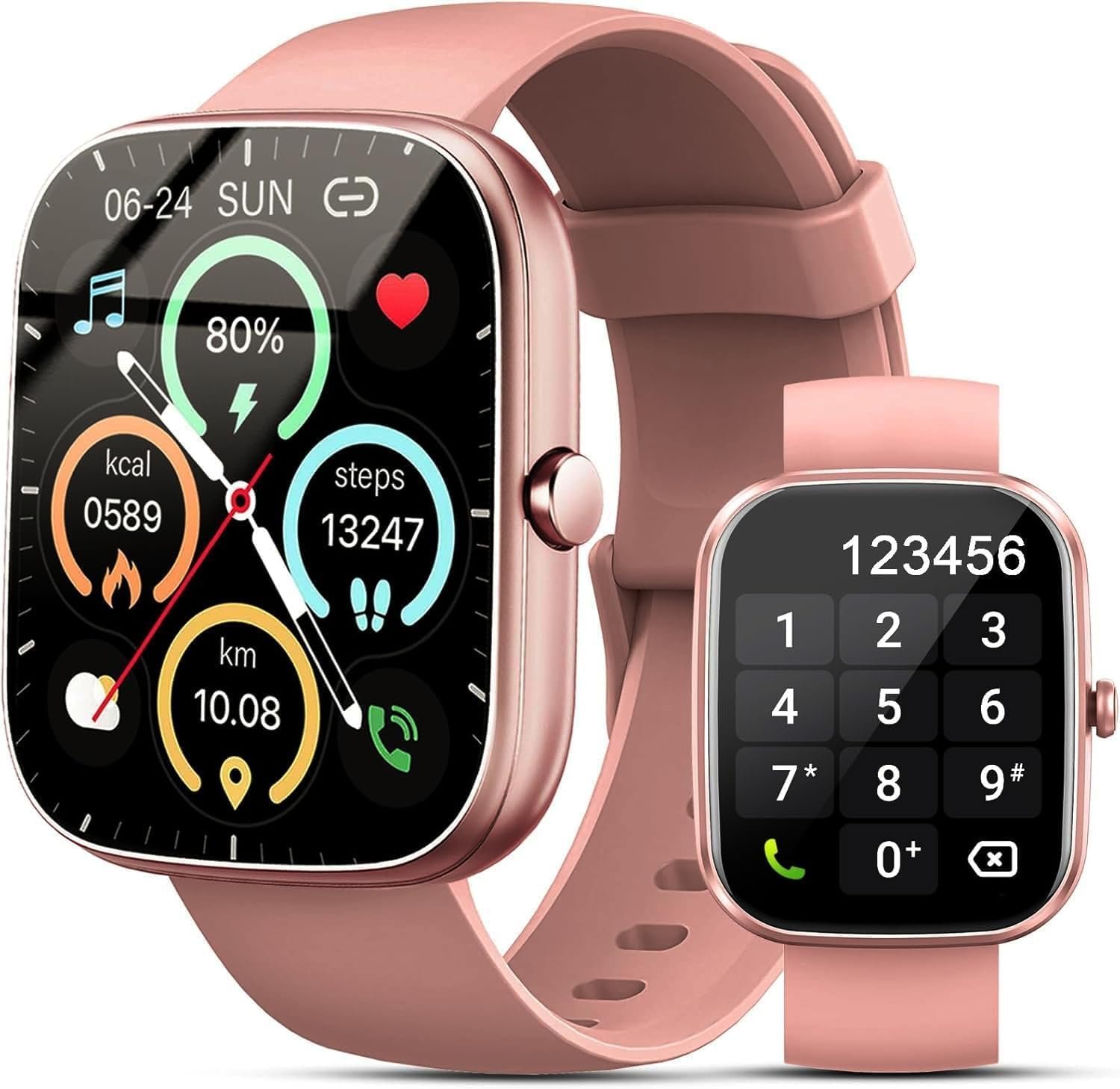 Smart Watch for Women Men(Answer/Make Call), 2026 New 1.91″ HD SmartWatch, Fitness Watch with 120+ Sport Modes, IP68 Waterproof, Pedometer, Heart Rate/Sleep Monitor, Activity Tracker for Android iOS