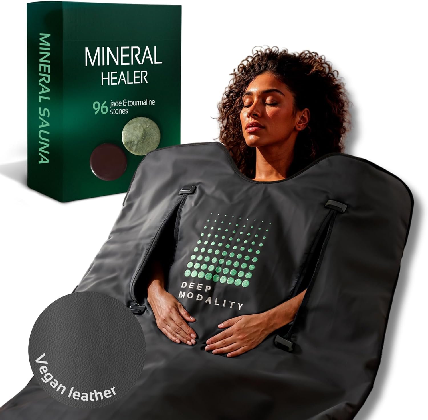 Pro M3 – Infrared Sauna Blanket | Detox, Wellbeing & Recovery | Highest Grade Materials + Jade & Tourmaline for Enhanced Therapy, Adjustable Temp 77-176°F, 6ft x 3ft (Mineral Edition)