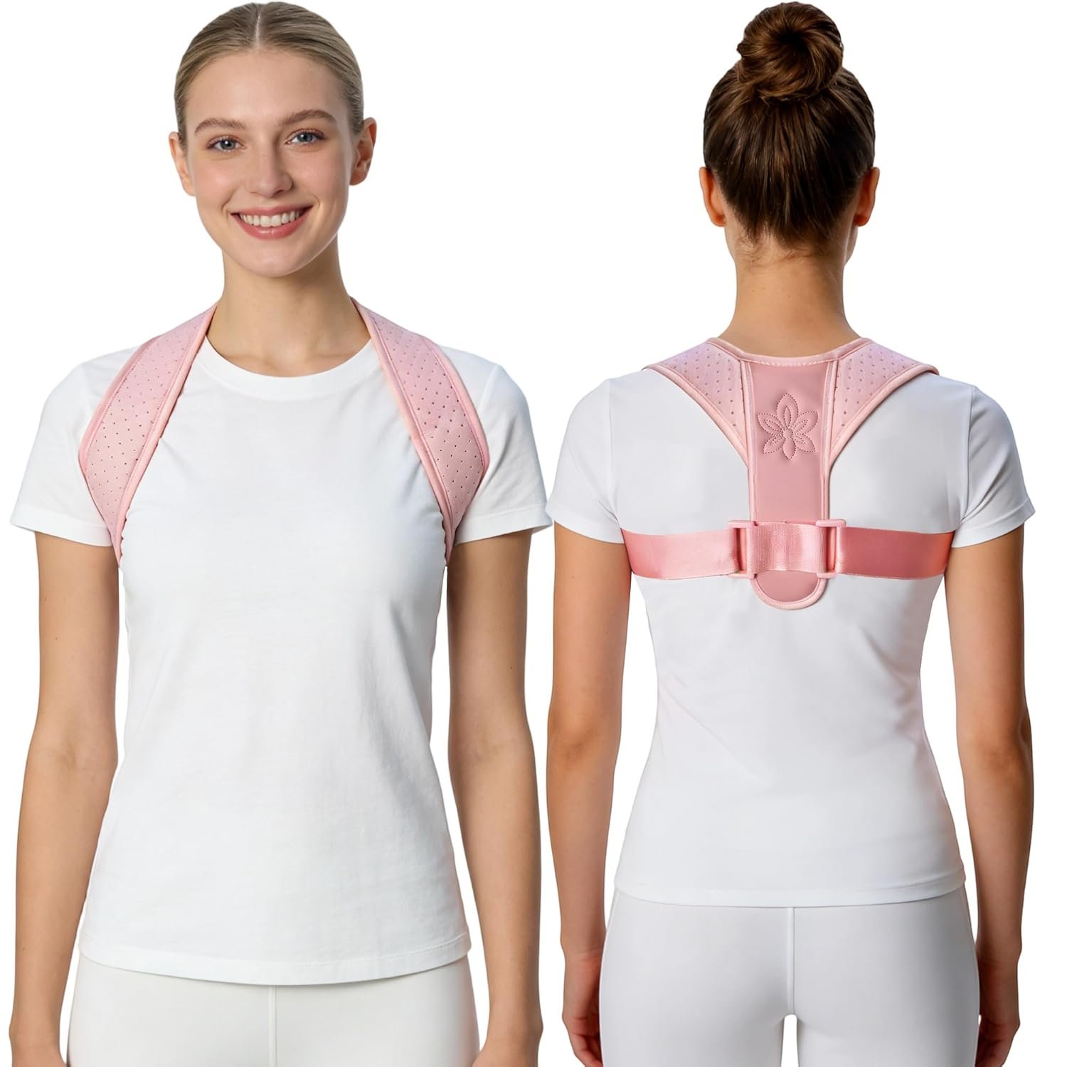 Posture Corrector for Women And Men – Thin & Invisible Back Brace for Posture – Adjustable Back Support Brace – Relieve Upper Back Discomfort & Regain Confidence, L(36-45inch) 1PCS