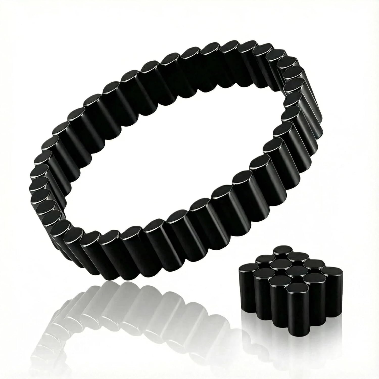 50pcs Black Cylinder Magnet, 0.17”×0.35” Neodymium Black Cylinder Magnets for Whiteboard,Craft,Refrigerator,Map Magnets,Magnetic Bracelet for Men Women,Magnetic Ring Jewelry