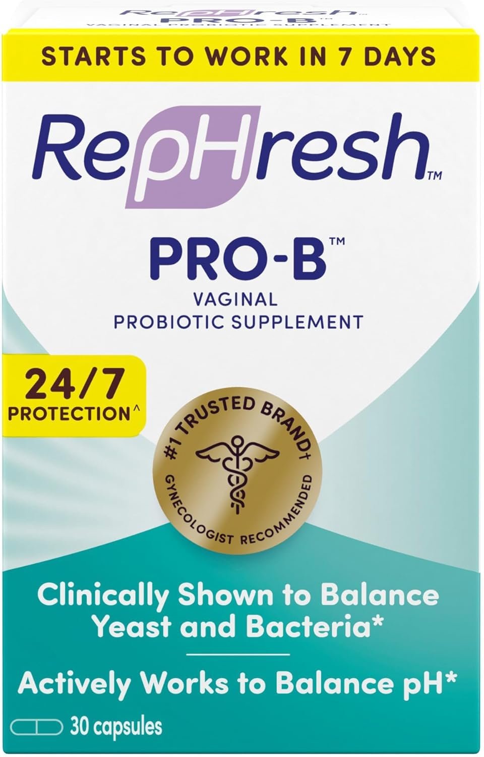RepHresh Pro-B Women’s Probiotic, Probiotic Supplement for Women, 30 Oral Capsules