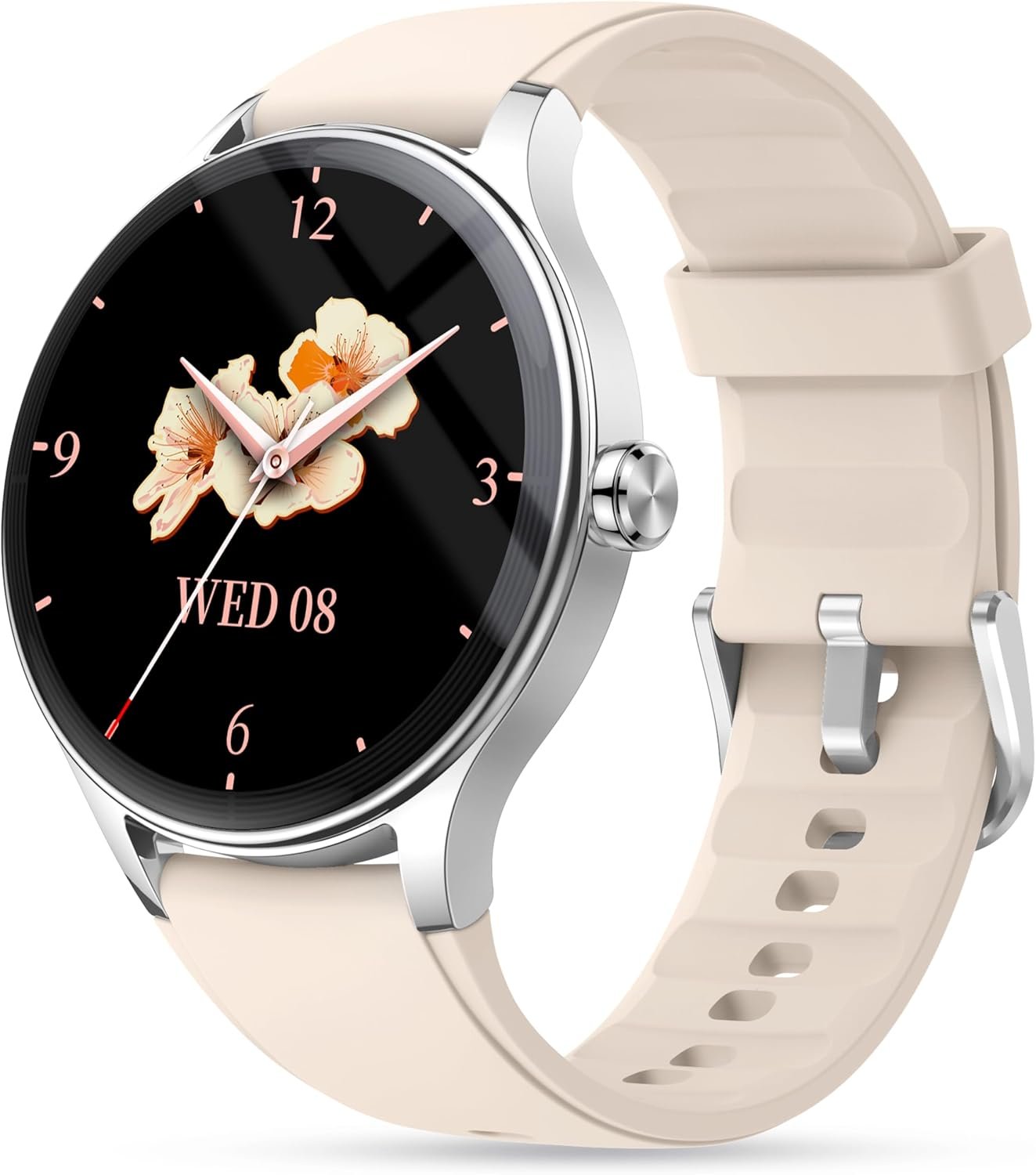 Smart Watch for Women, Ladies & Men, 1.27” Fitness Watch [41mm case] with Call Receive/Dial, Heart Rate/Stress/Sleep Monitor, AI Voice, IP68 Waterproof Smartwatch with Calendar, Calculator, Games