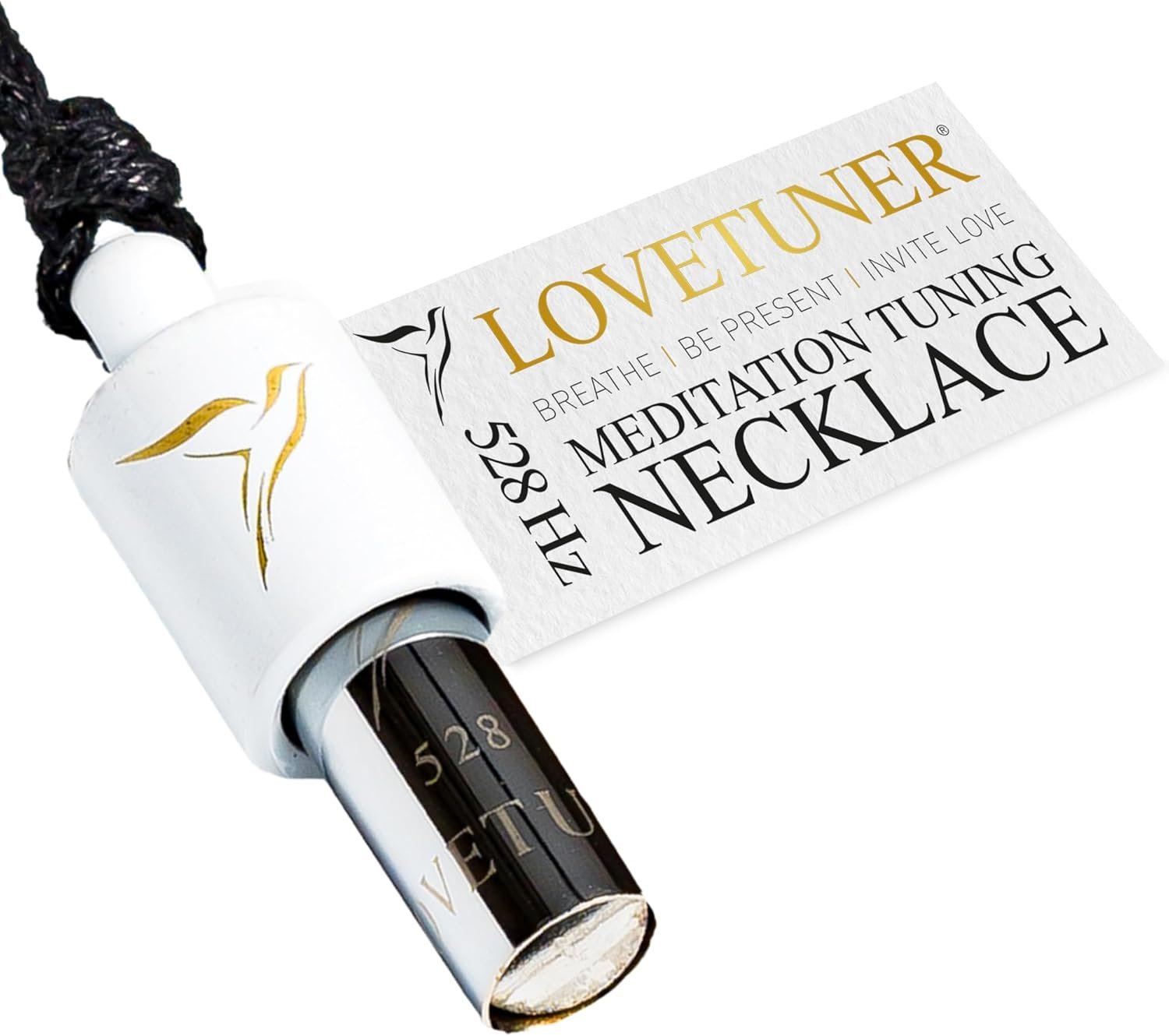 LOVETUNER 528Hz Breathing Necklace for Stress Relief, Mindfulness & Meditation | Sound Healing Whistle for Anxiety, Focus, Calm & Relaxation | Emotional Wellness, Inner Peace & Balance Necklace