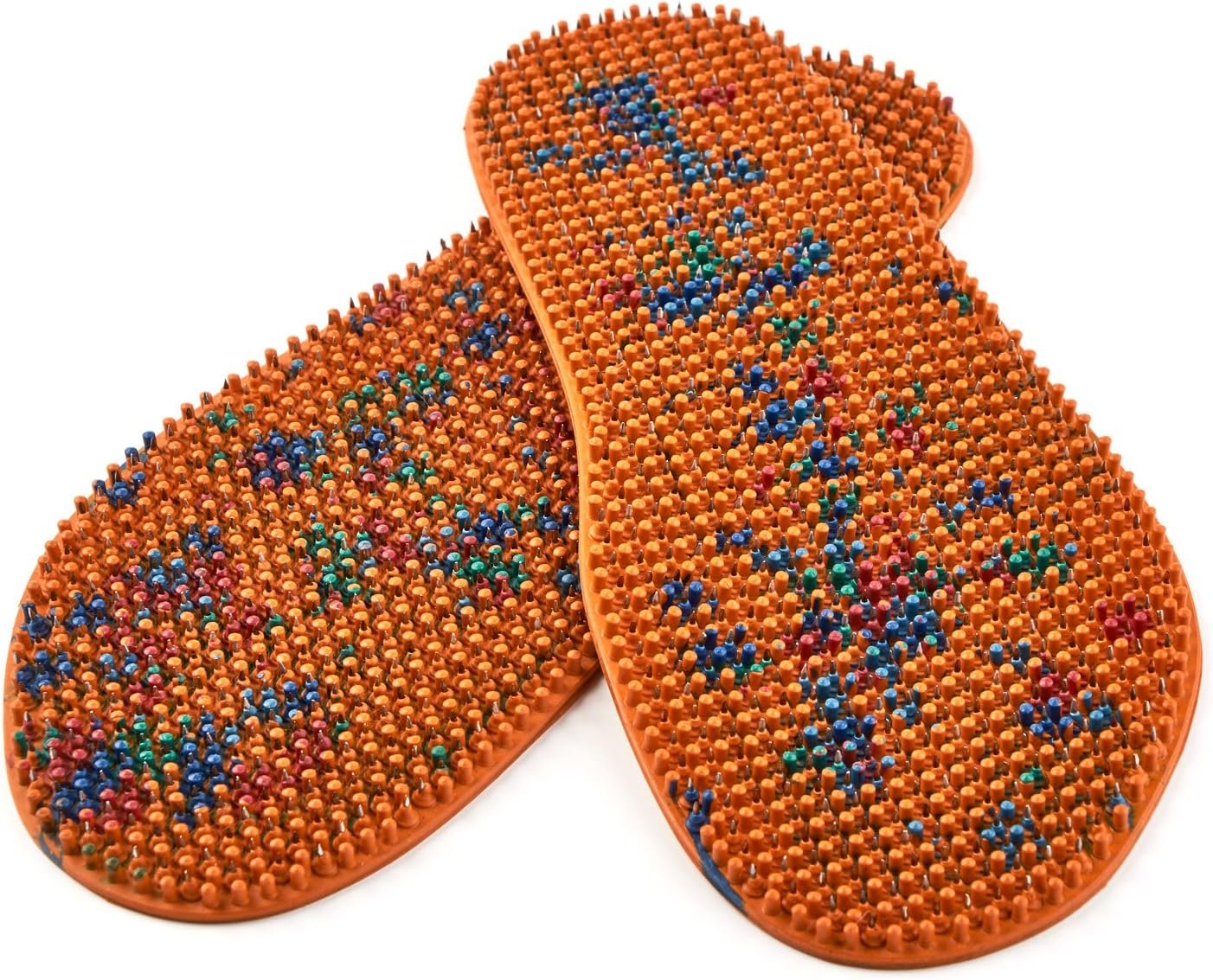 LYAPKO Acupuncture Shoe Insoles Foot Therapy Massager 1492 Needles 5 Ag – size US W8.5 M7 / EU 39. Premium Reflexology Unique Patented Acupressure Massage Tool