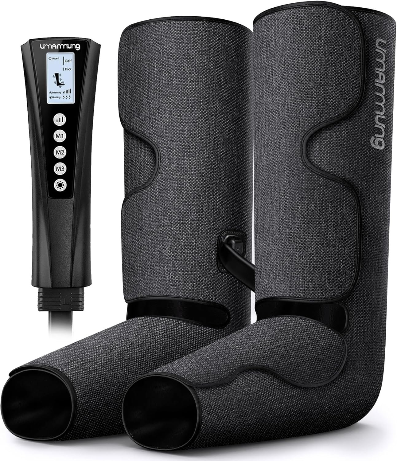 UMARMUNG Mothers Day Gifts for Mom, Wife, Women, Air Compression Leg Massager with Heat, Calf Foot Massager Fathers Day Dad Gifts for Husband, Men, Christmas, Edema, Muscle Fatigue, Cramps, Swelling