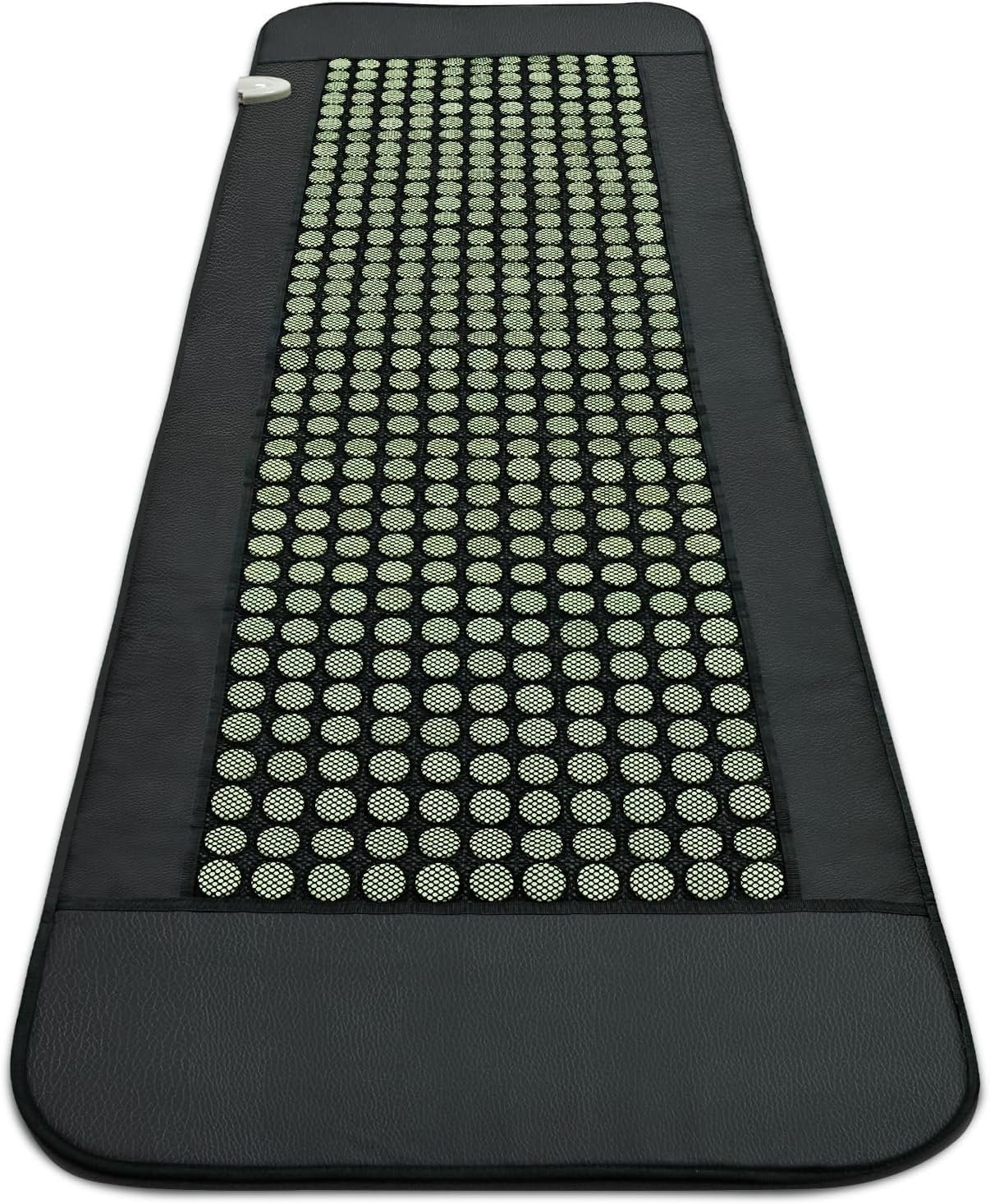 UTK 70” x 24” Large Far Infrared Heating Pad, Full Body Pure Jade Heating Pad for Pain Relief, FSA-HSA Eligible Weighted Mat with 429 Natural Jade, Hot to 159℉, 4H Auto Off, Gift for Women Men