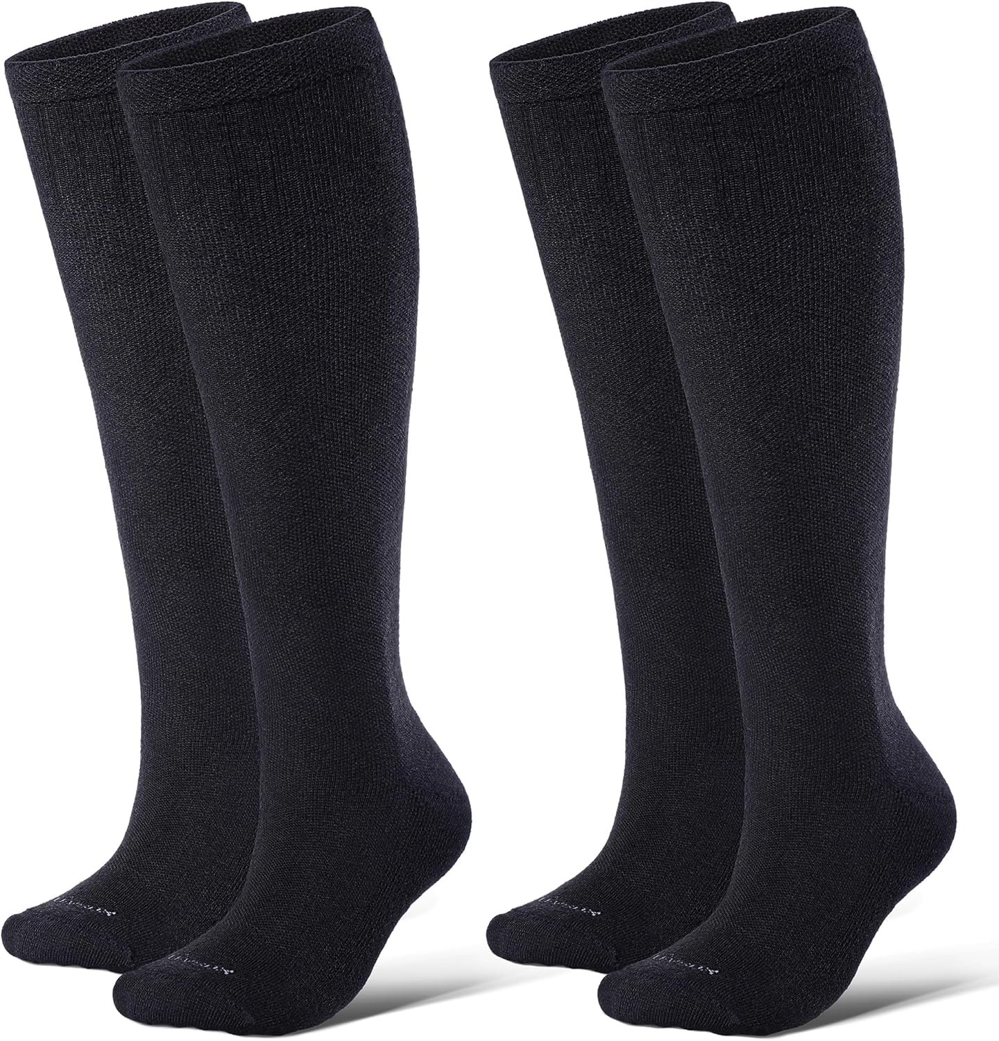 LEVSOX Thick Merino Wool Compression Socks for Women and Men 20-30mmHg Knee High Support Socks for Flying Nurses Pregnancy